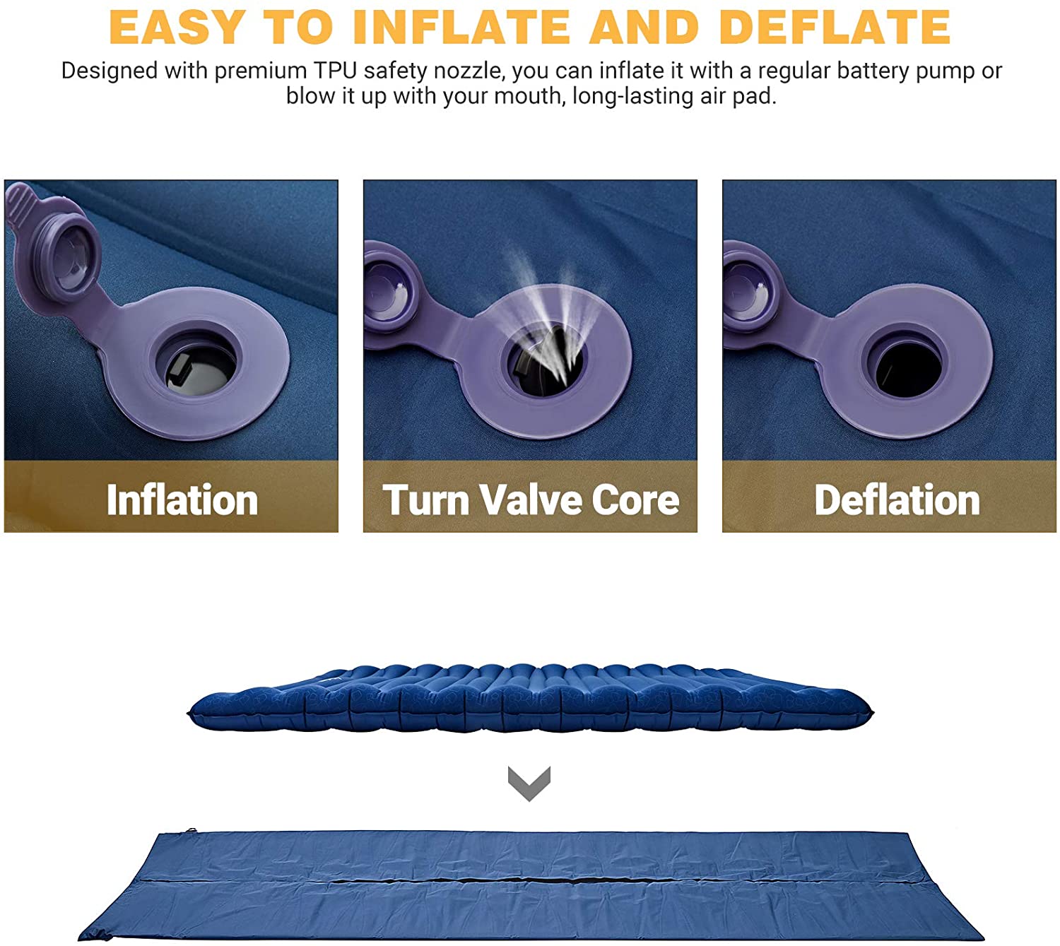 KingCamp Lightweight 3.9 Inches Thick Mattress Single/ Double