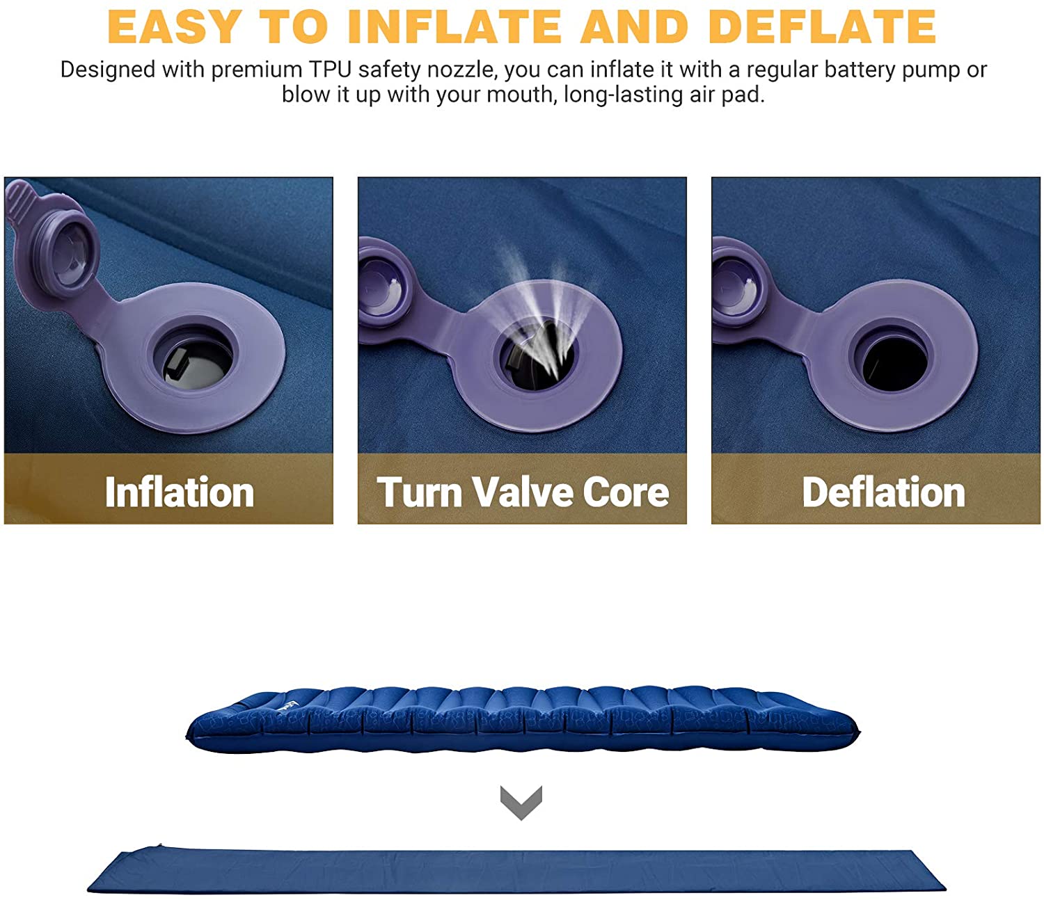 KingCamp Lightweight 3.9 Inches Thick Mattress Single/ Double