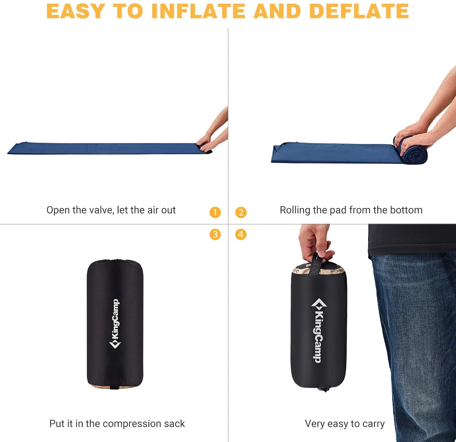 KingCamp Lightweight 3.9 Inches Thick Mattress Single/ Double