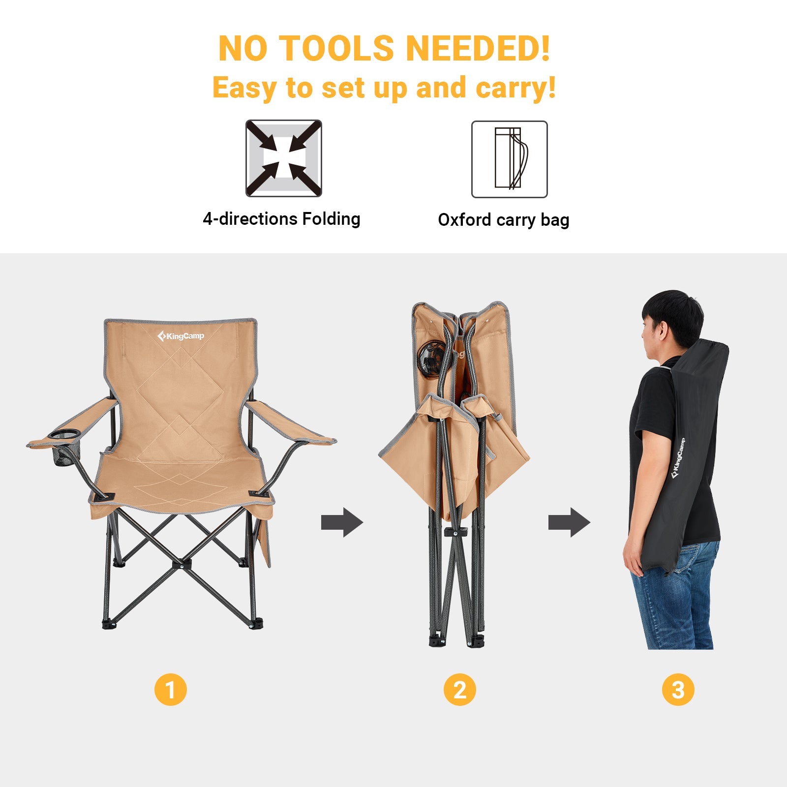 KingCamp Lightweight Folding Camp Chair