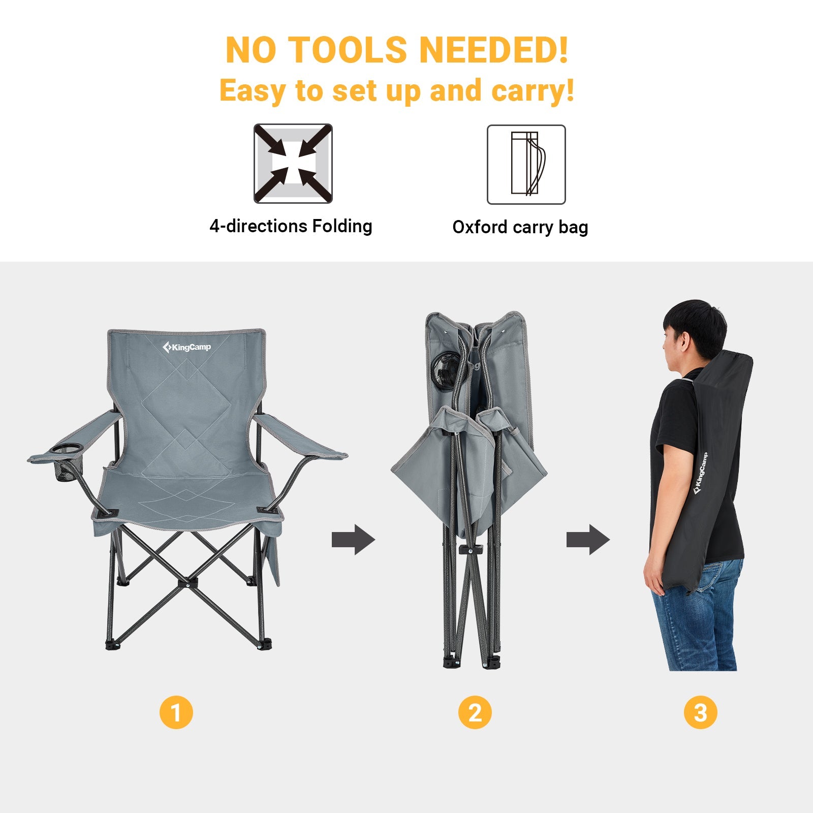 KingCamp Lightweight Folding Camp Chair