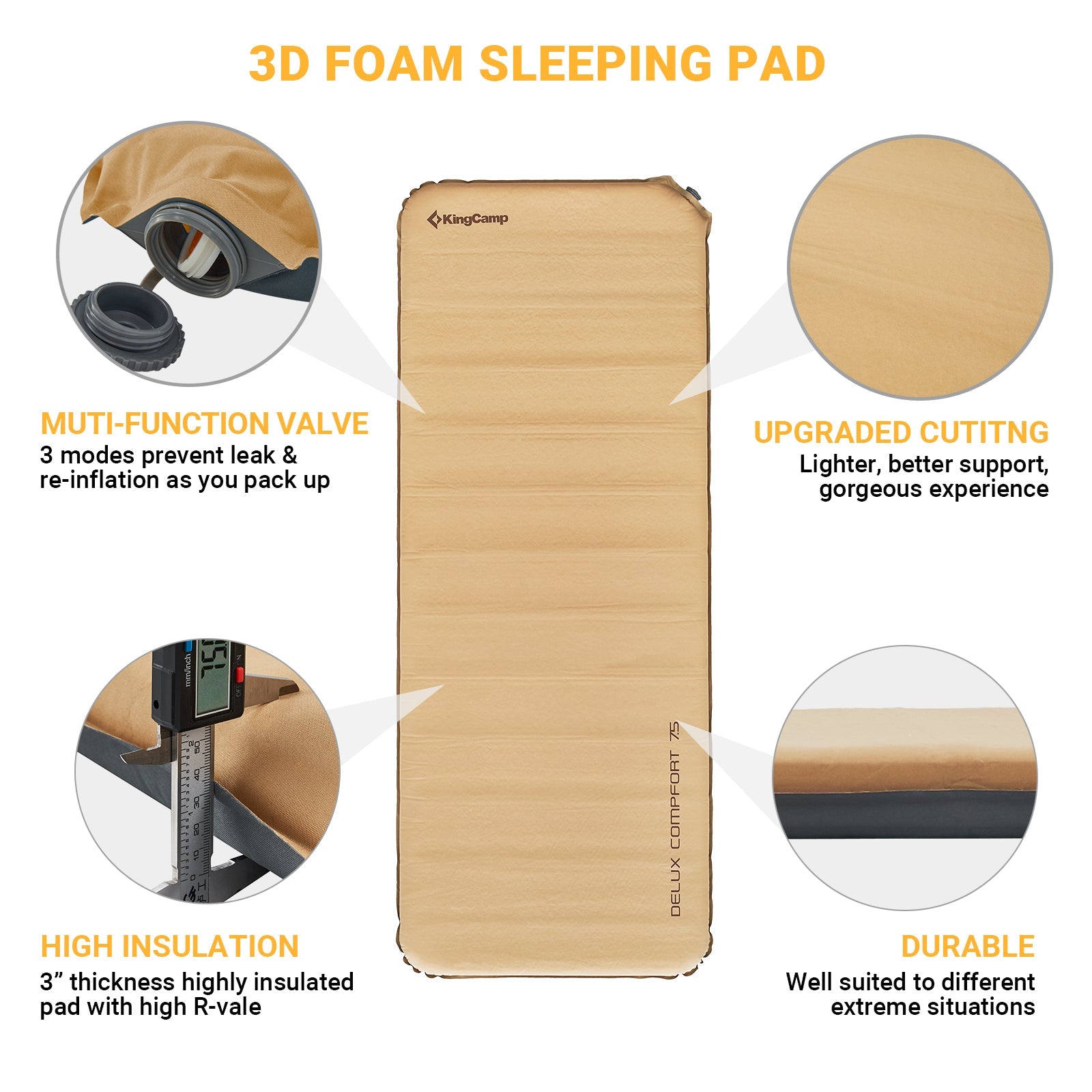 Lightweight Self-Inflating Pad