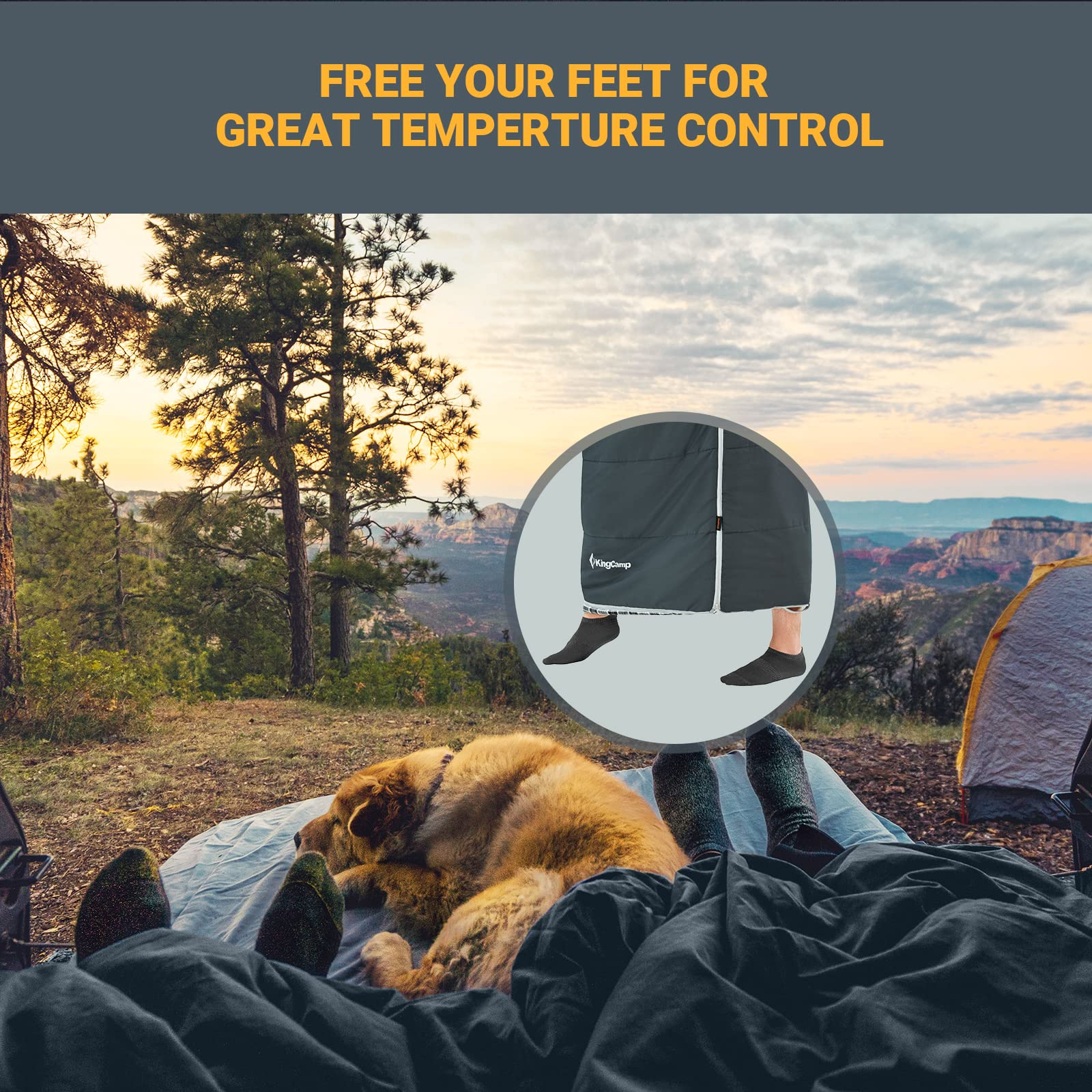 KingCamp Sports Hunter Sleeping Bag Single/Double