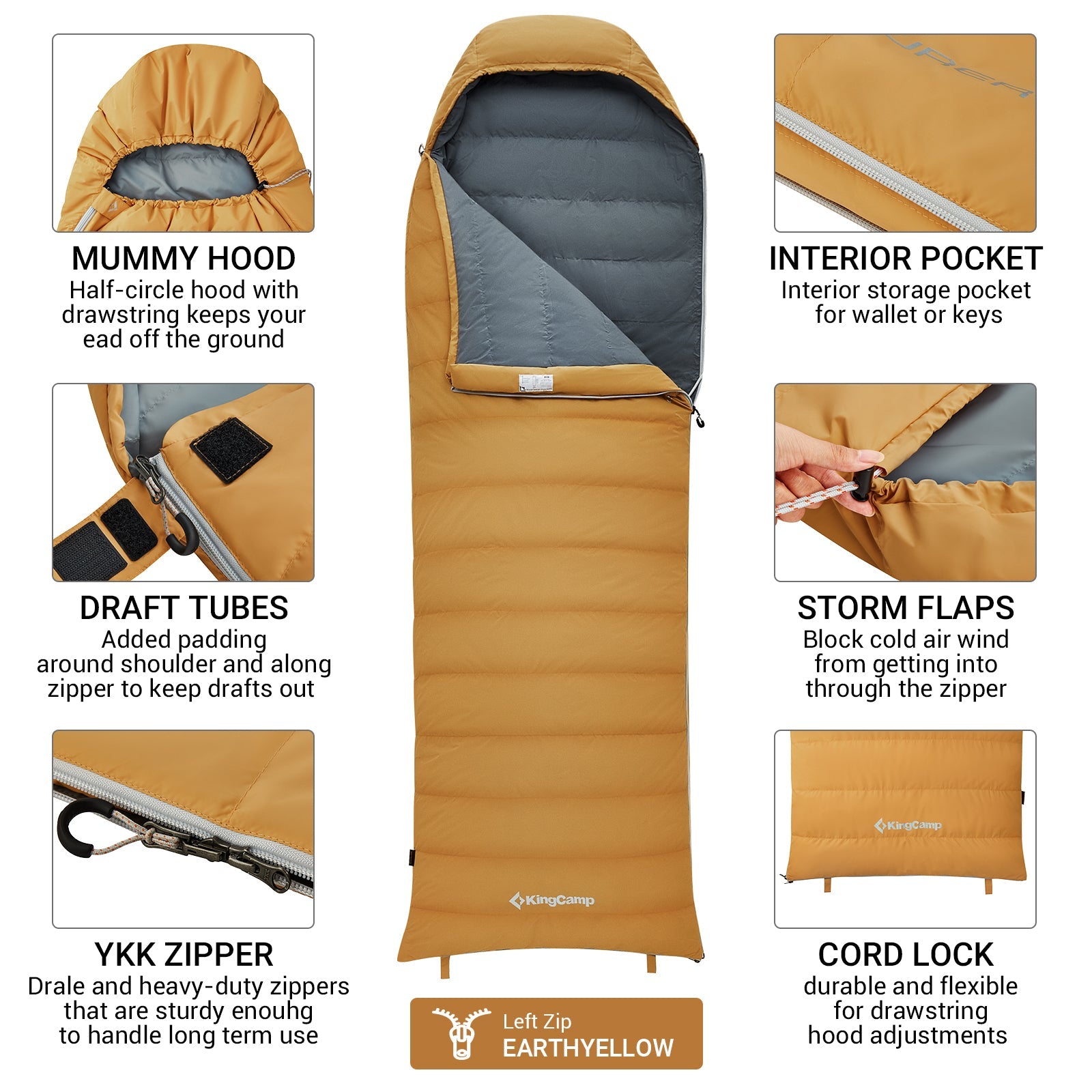 Camping Bedroll with Down