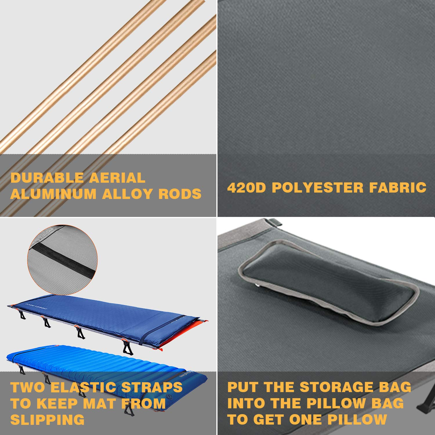 Kingcamp Ultralight Folding Camping Cot