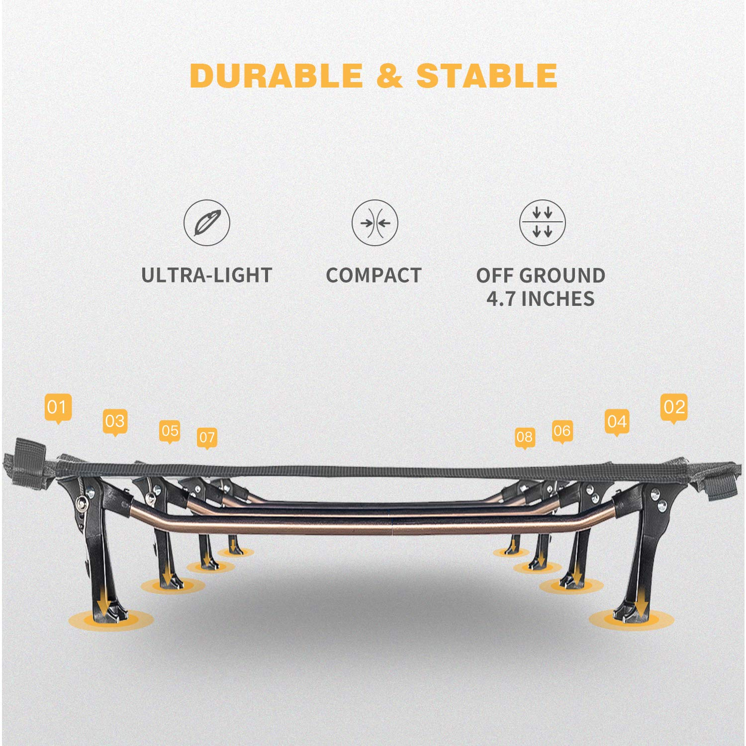 Kingcamp Ultralight Folding Camping Cot