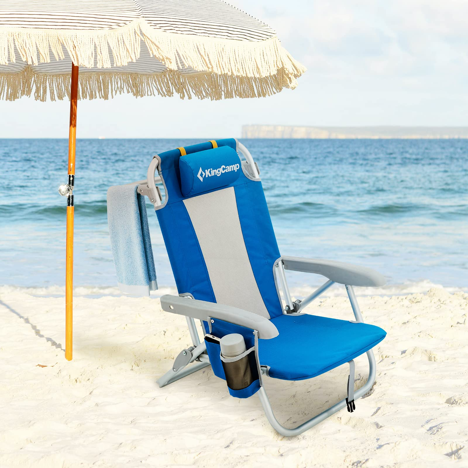 Low Sling Folding Beach Chair