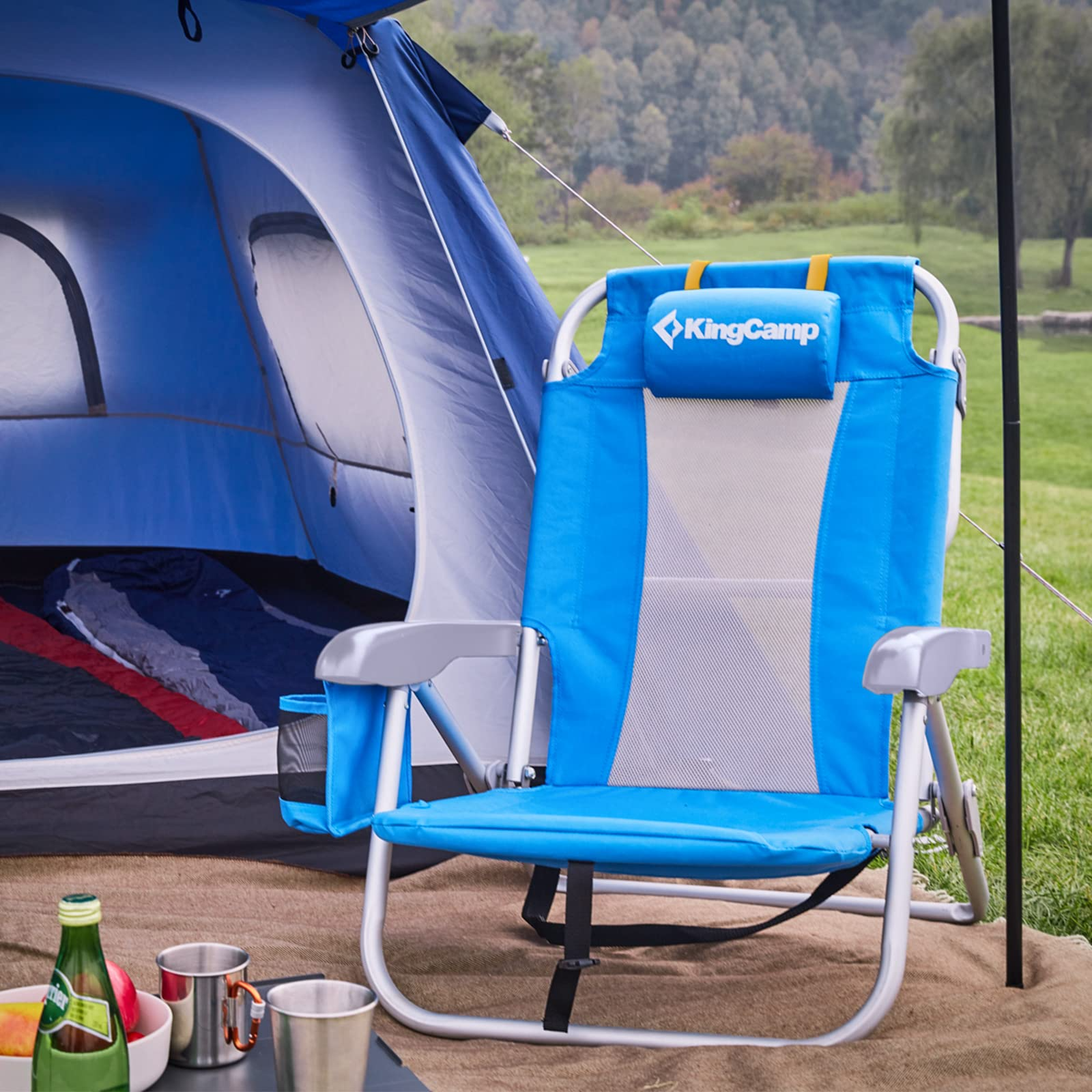 Low Sling Folding Beach Chair