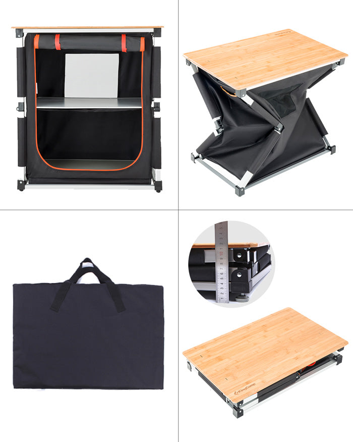 Folding camp kitchen