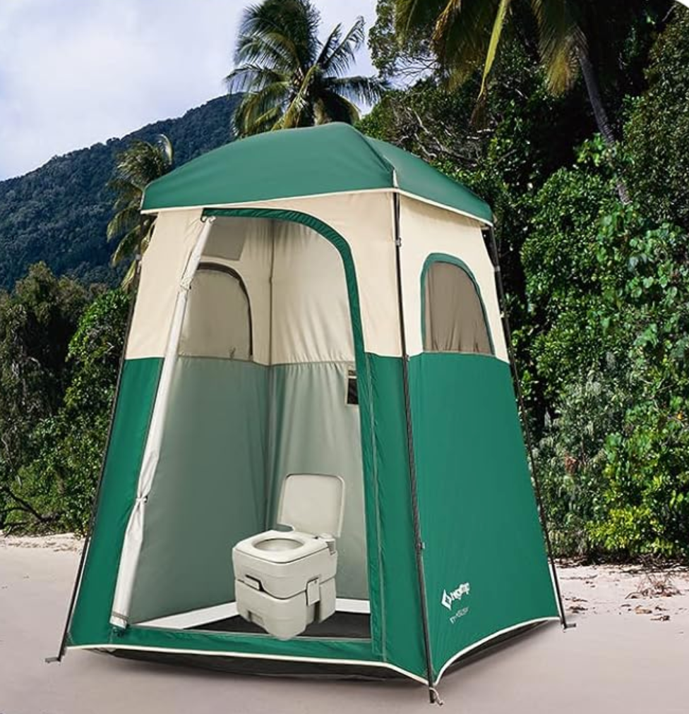 Single Room Shower Tent with Solar Shower Set