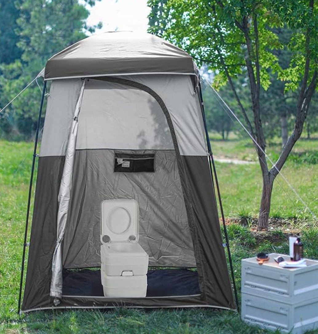 Single Room Shower Tent with Solar Shower Set