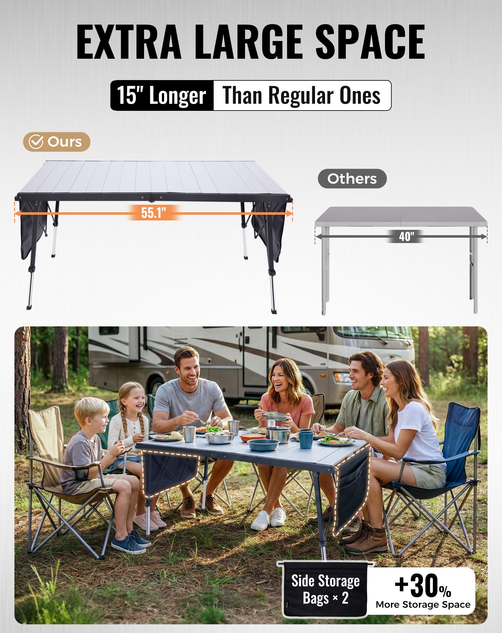 KingCamp GRANITE C14070 Folding Camping Table