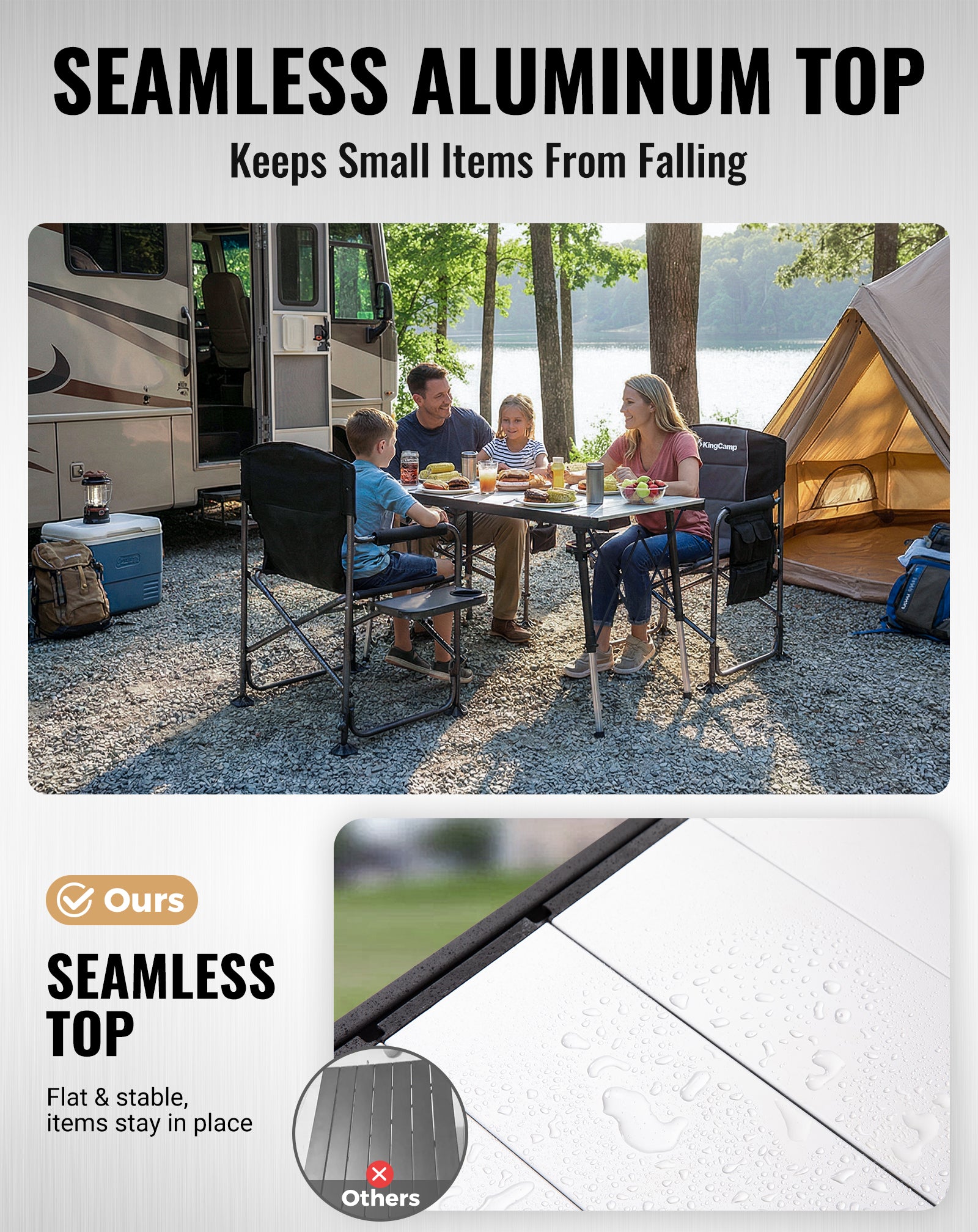 KingCamp GRANITE C14070 Folding Camping Table