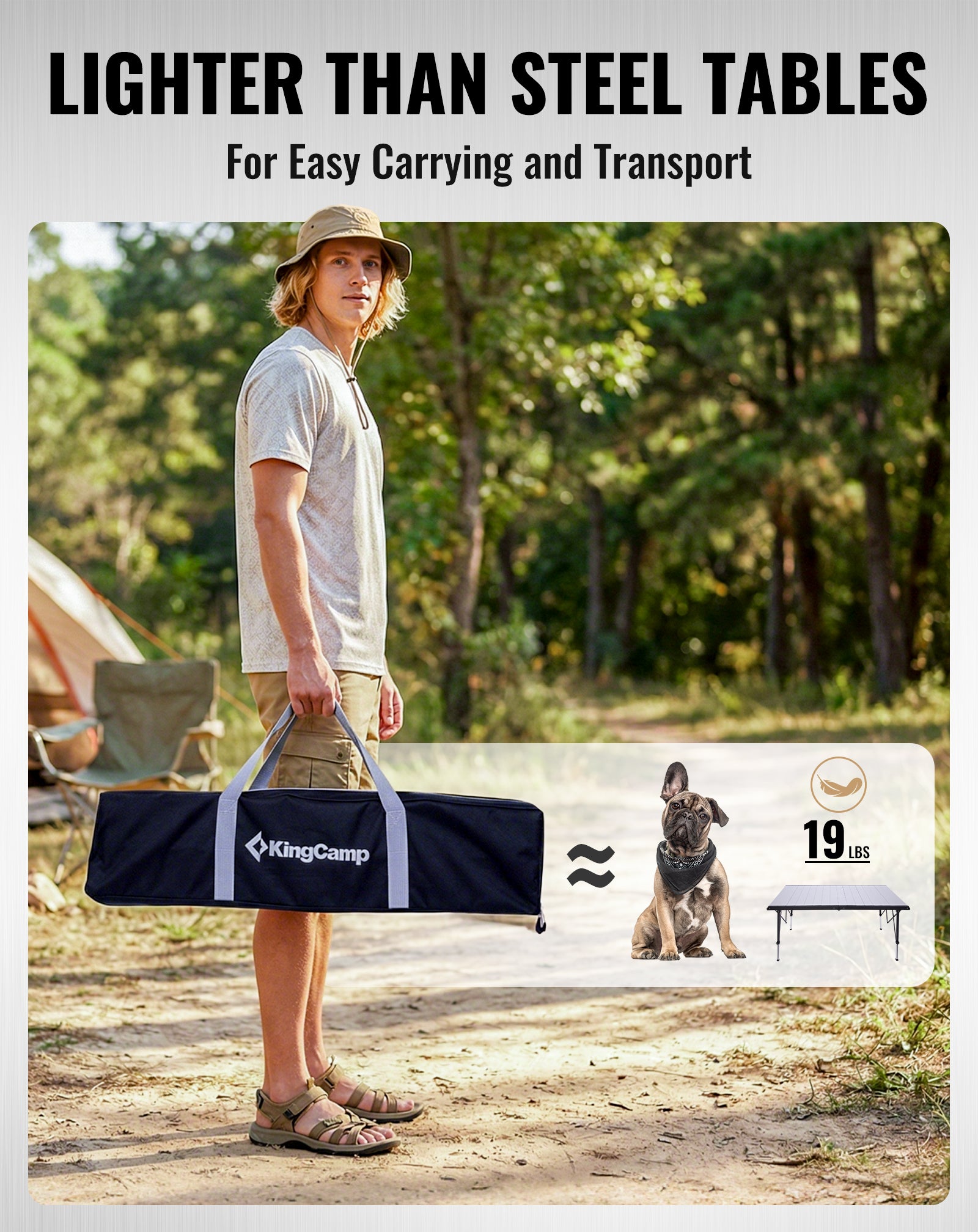 KingCamp GRANITE C14070 Folding Camping Table