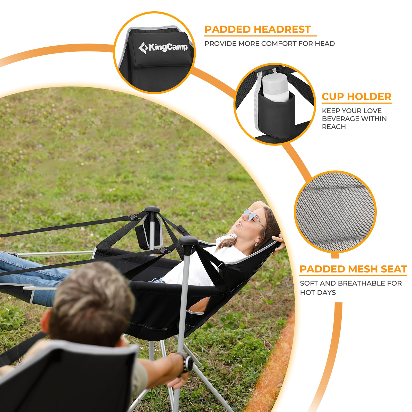 ORCHID C20 Hammock Chair with Footrest – KingCamp