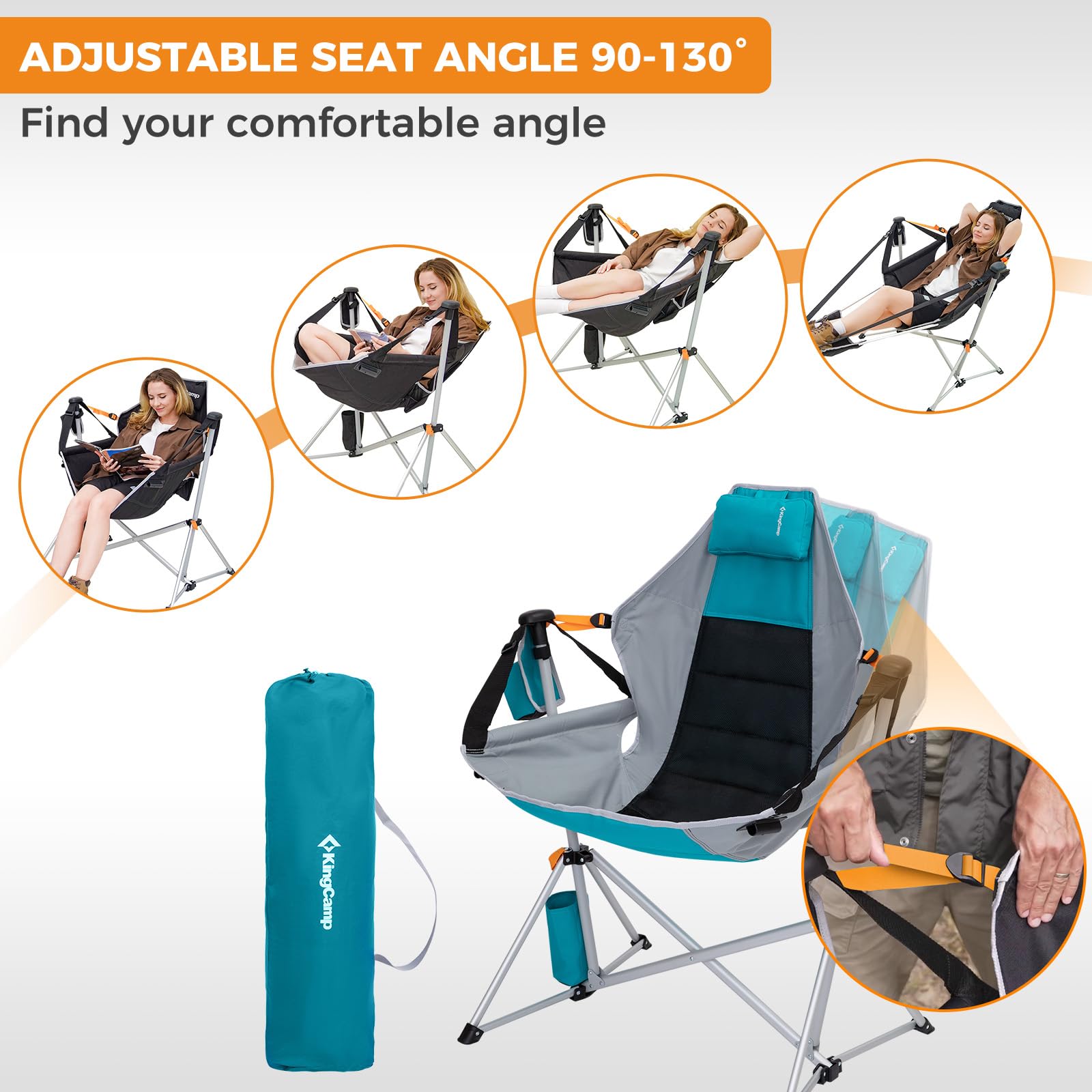 ORCHID C20 Hammock Chair with Footrest – KingCamp