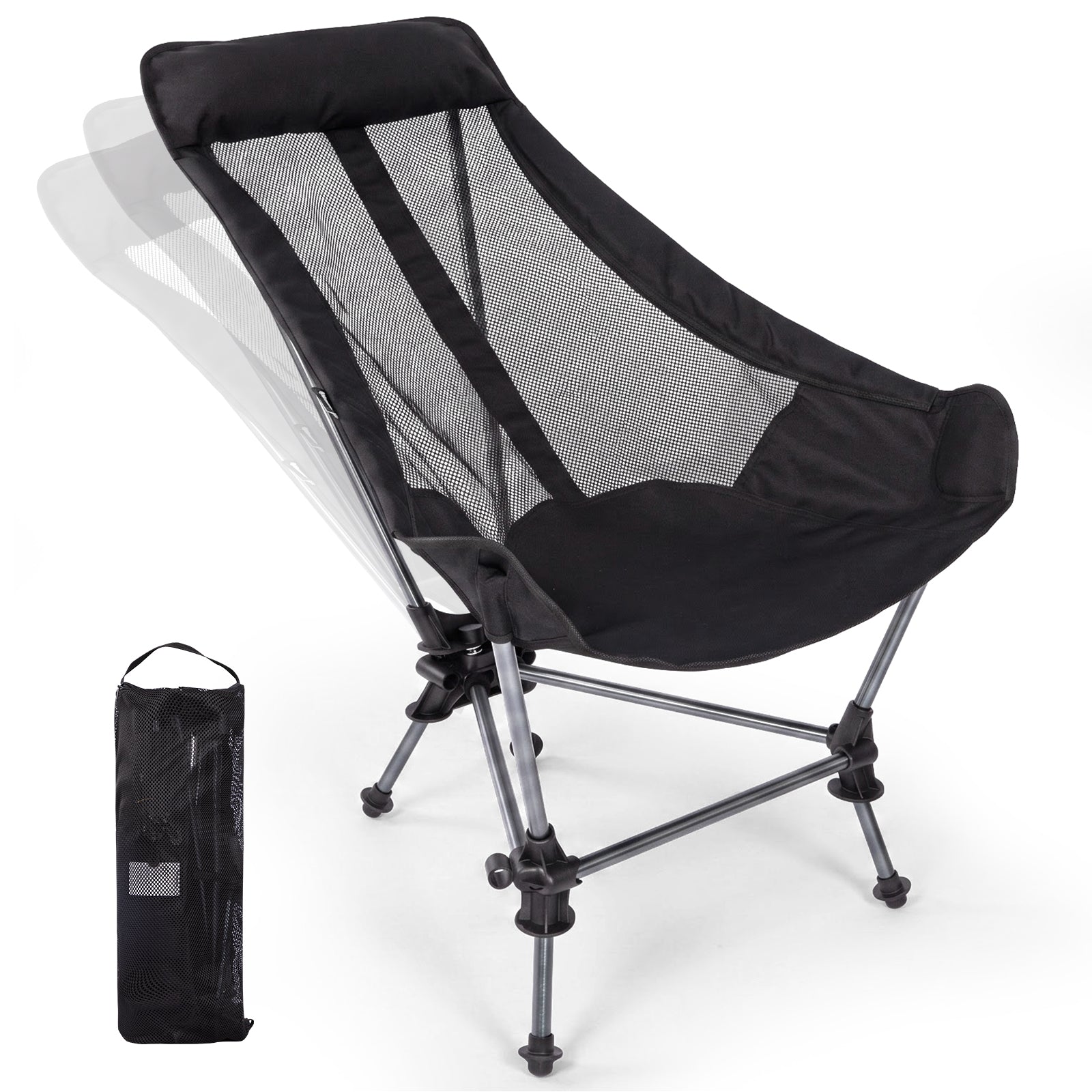 High Back Camping Chair with Gentle Sway