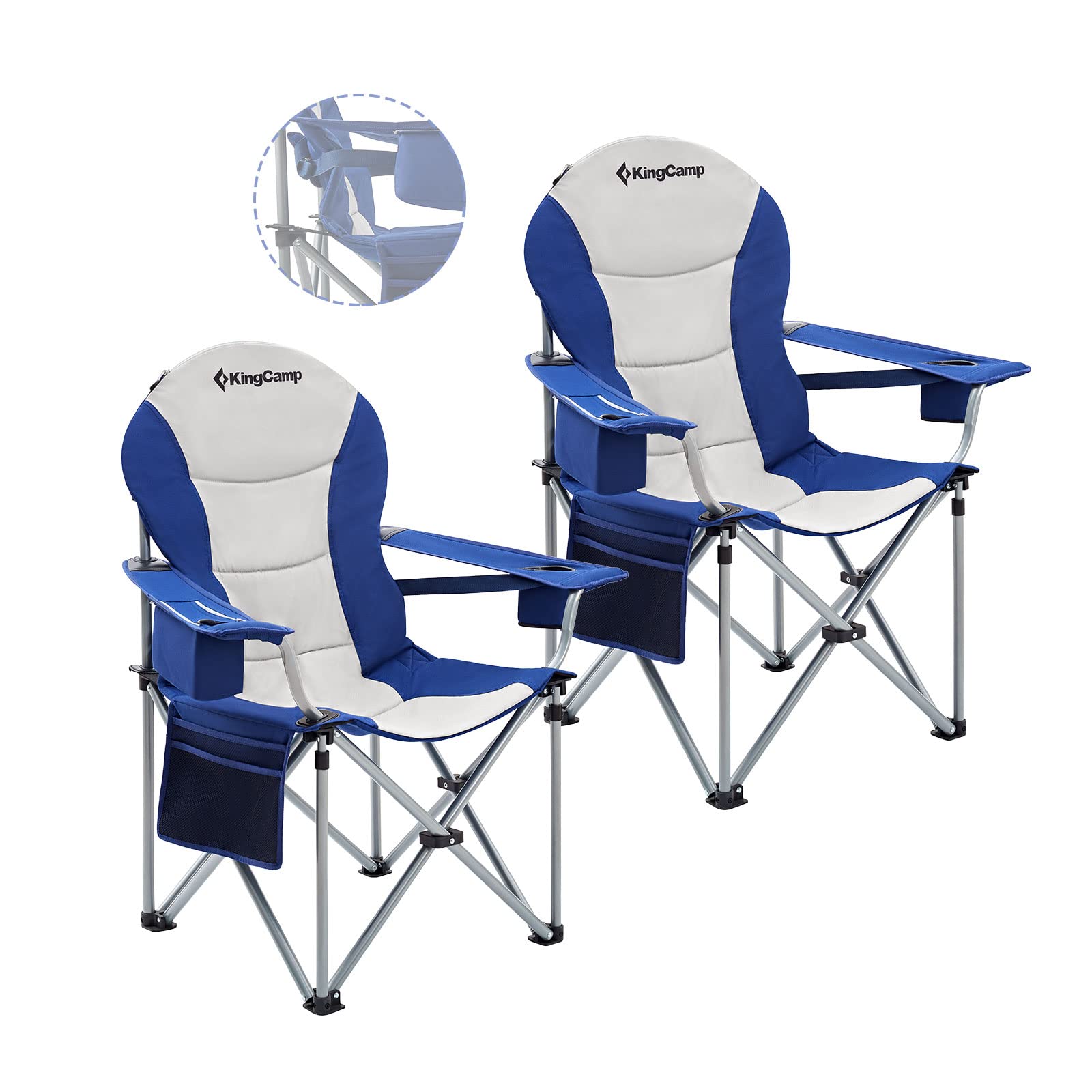 KingCamp SIMPSON Comfort Armchair Set of 2