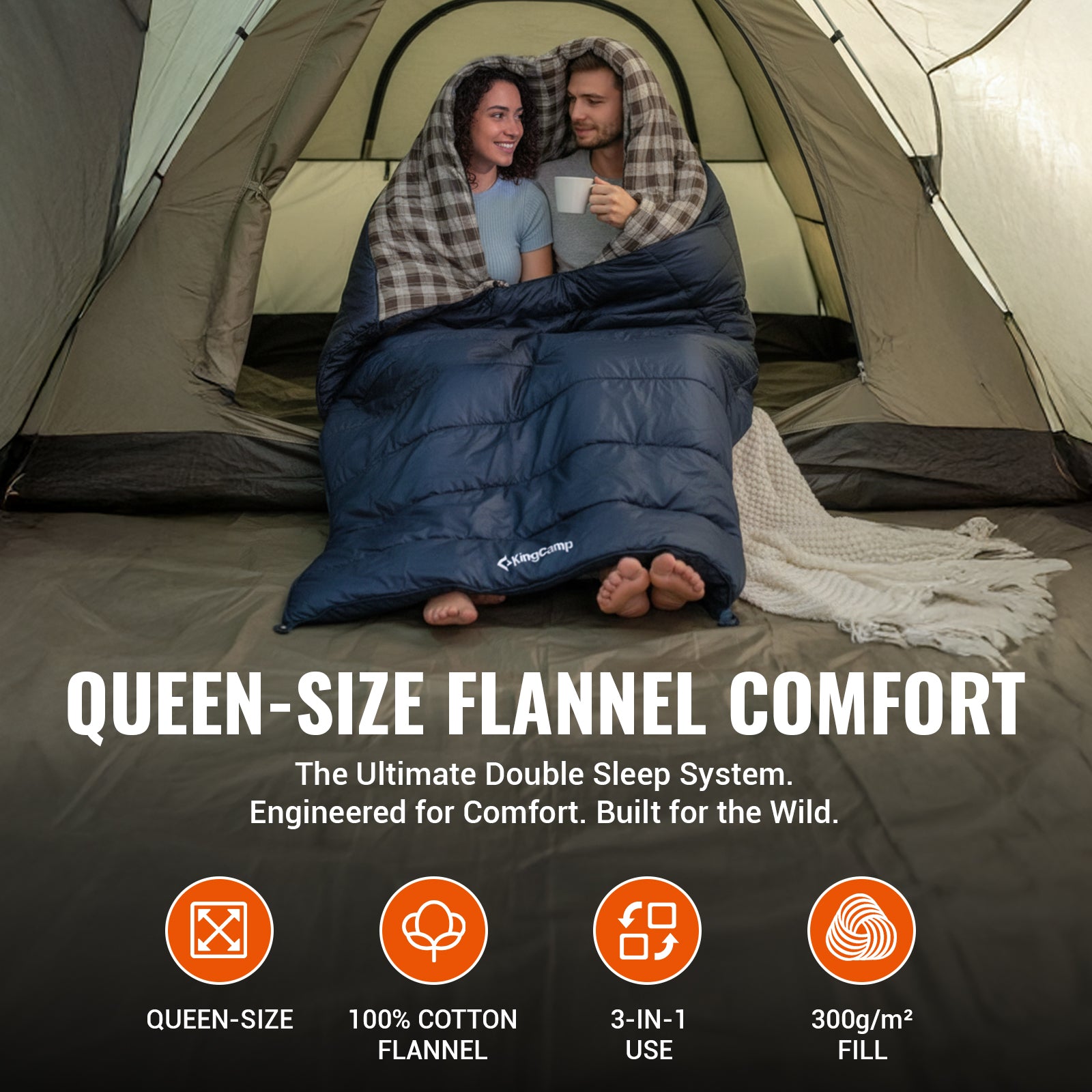 SNOWFLAKE 300D+ Double Sleeping Bag
