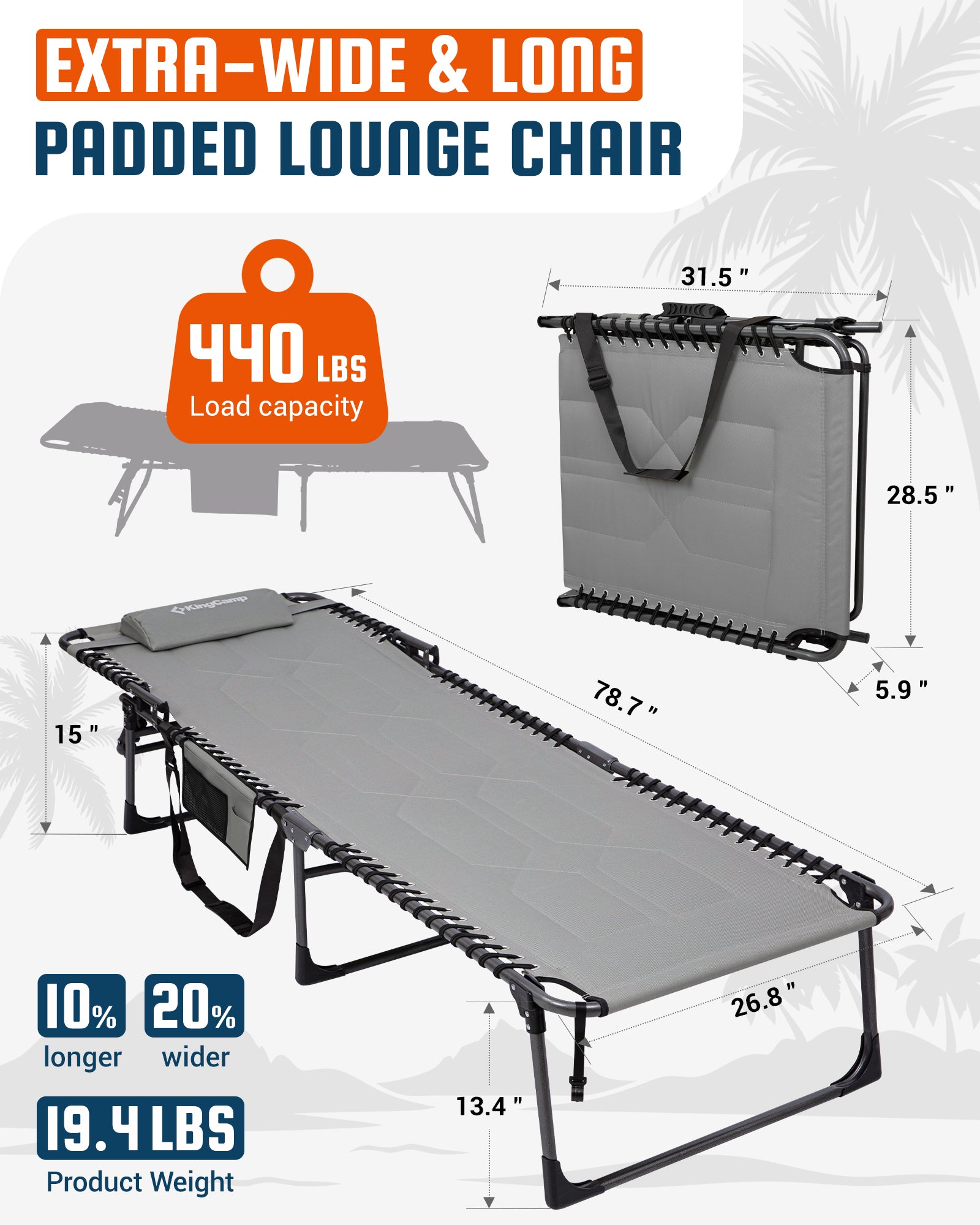 MAGNOLIA B40 Oversized Padded Lounge Chair