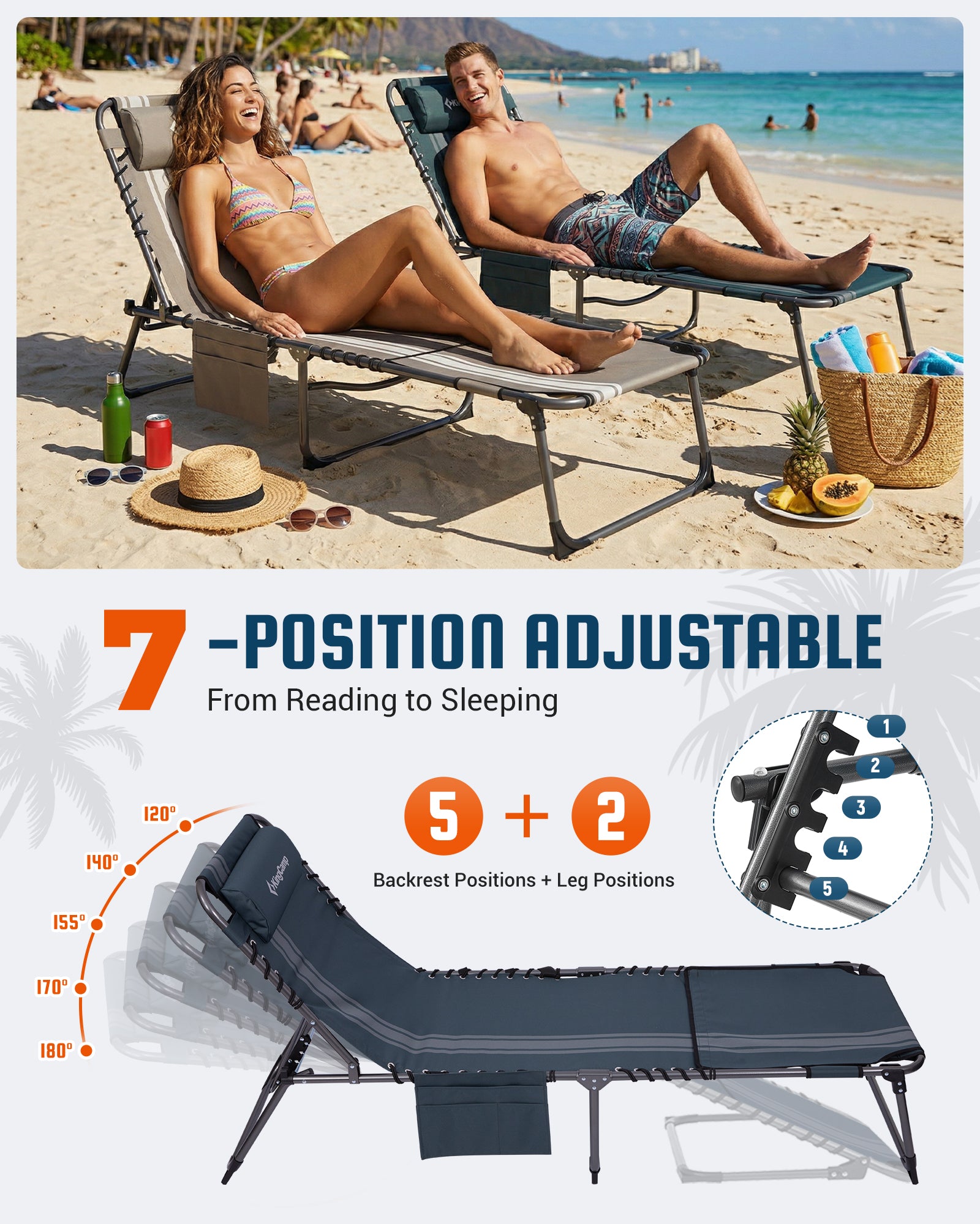 MAGNOLIA B20 Folding Lounge Chair with Face Hole