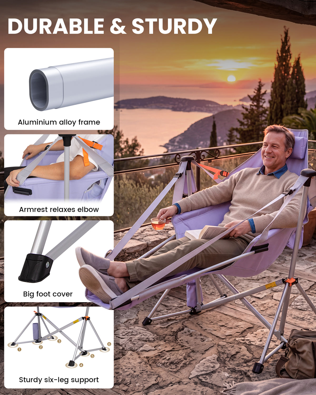 ORCHID C20 Hammock Chair with Footrest