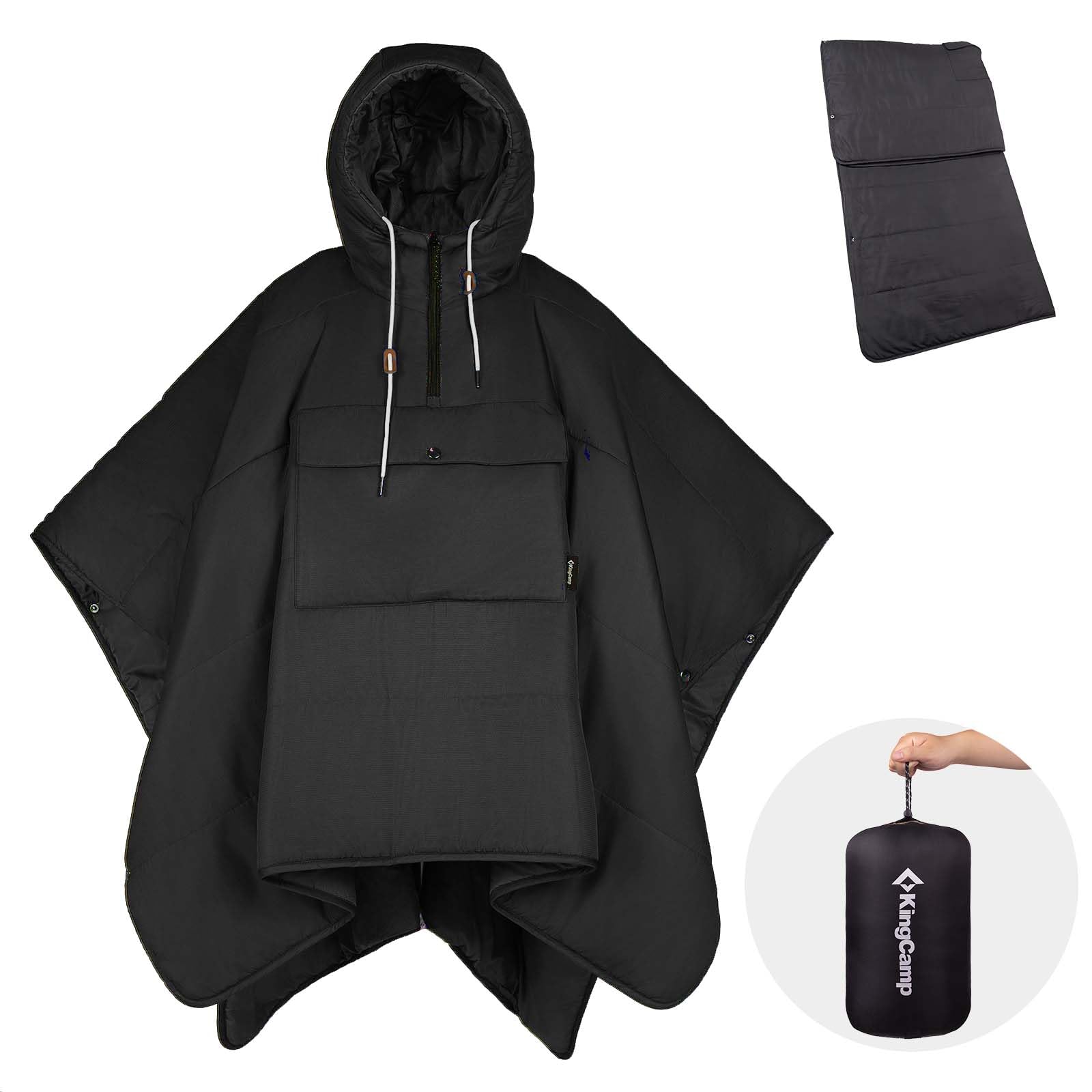 潜*艦様 寝袋　よかろうもんNASU 180✖️80 KingCamp MURANO 180 Hooded Outdoor Poncho Blanket