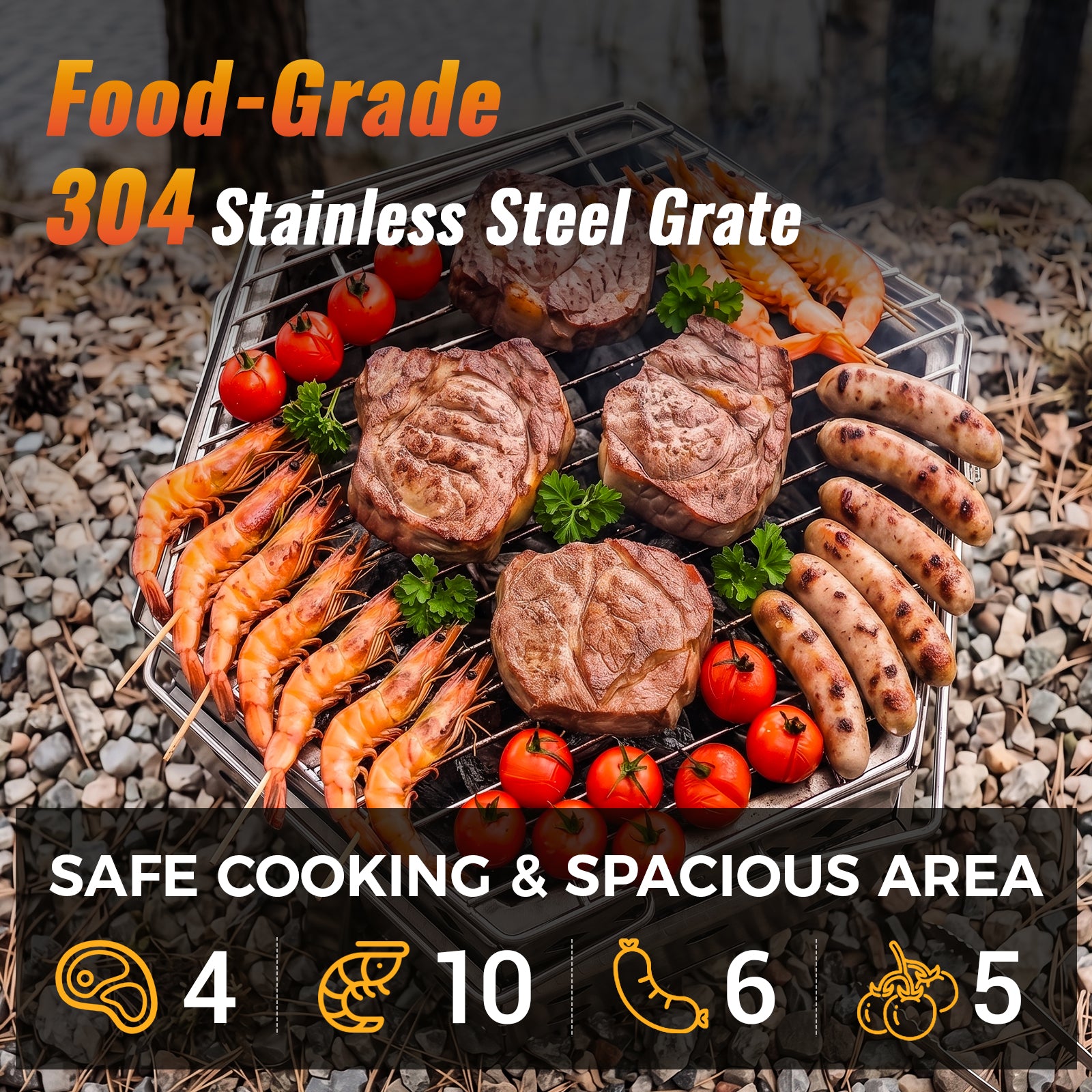 KingCamp Smokeless Fire Pit