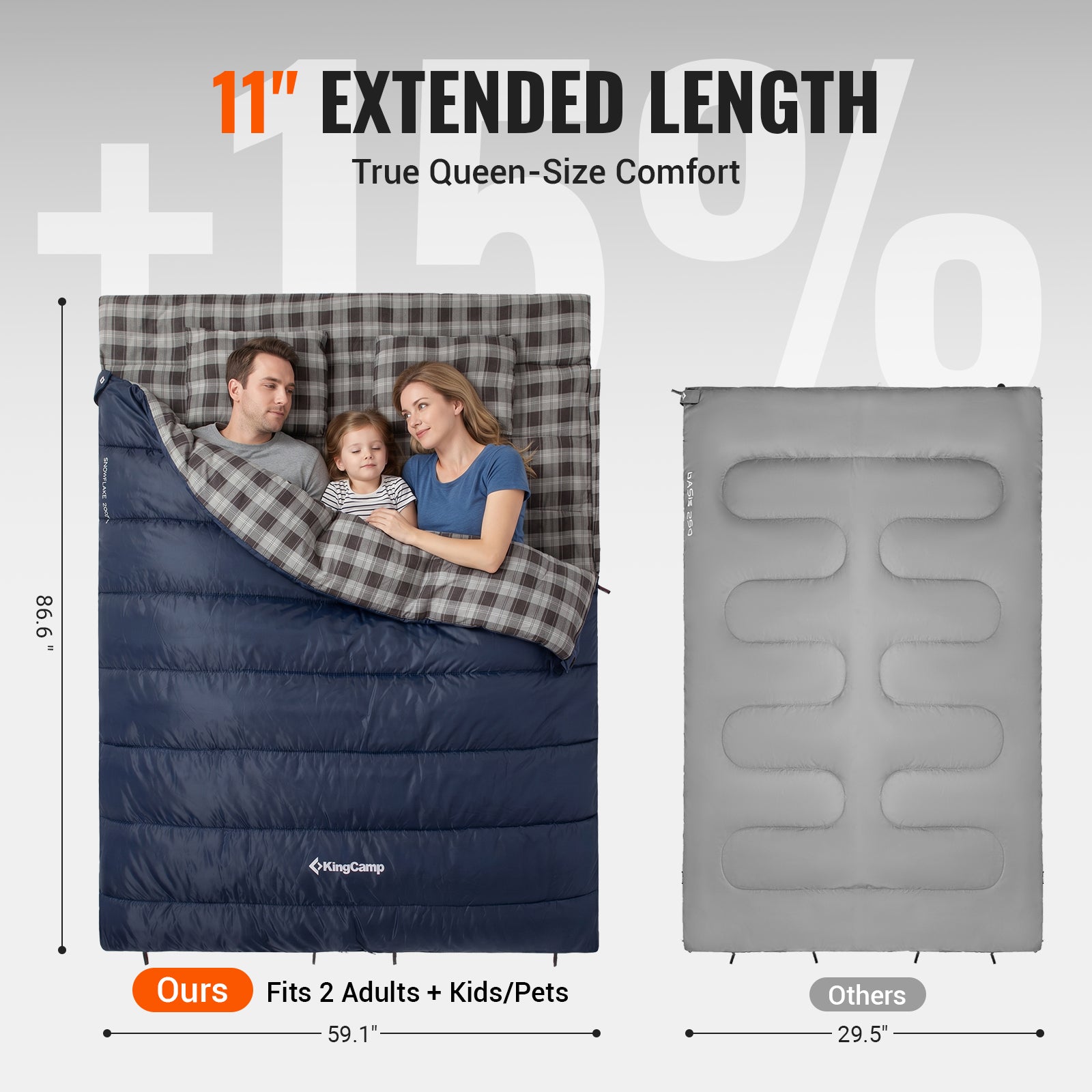SNOWFLAKE 300D+ Double Sleeping Bag