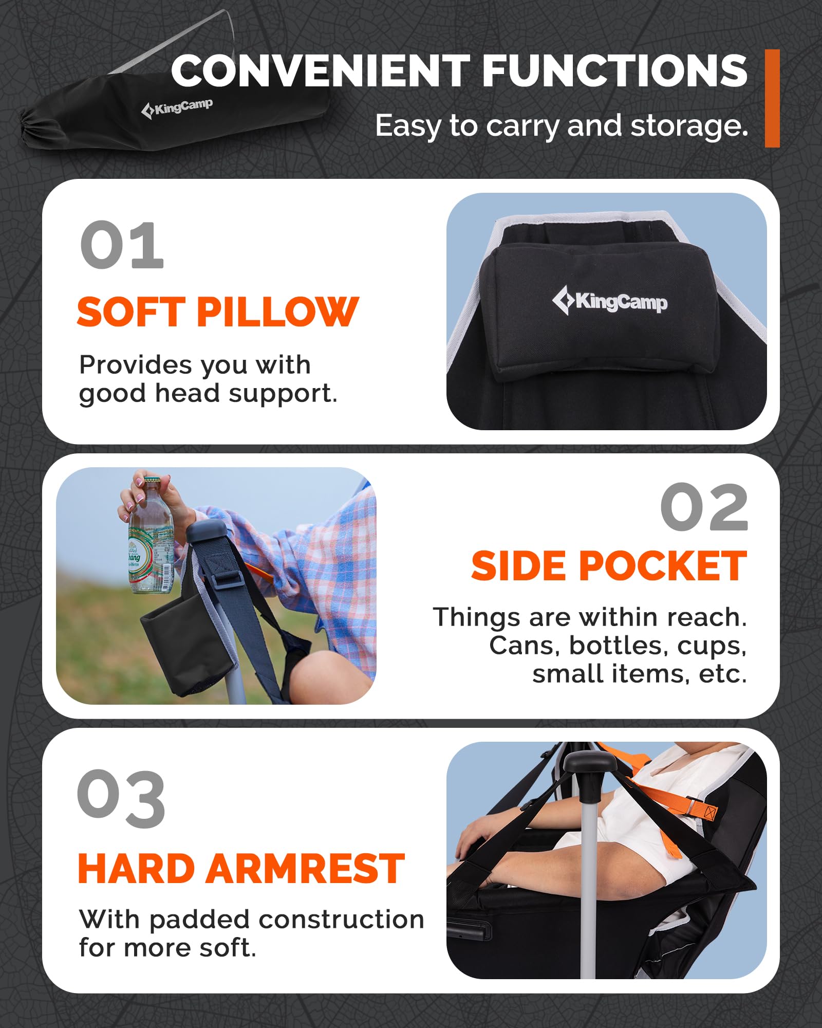 KingCamp ORCHID C20 COOL Hammock Chair with Footrest