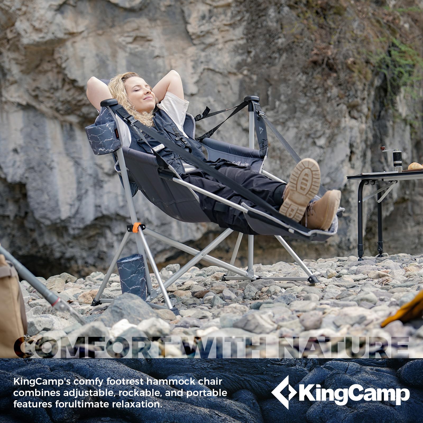 ORCHID C20 Camping Hammock Chair with Footrest | Volcapetra – KingCamp