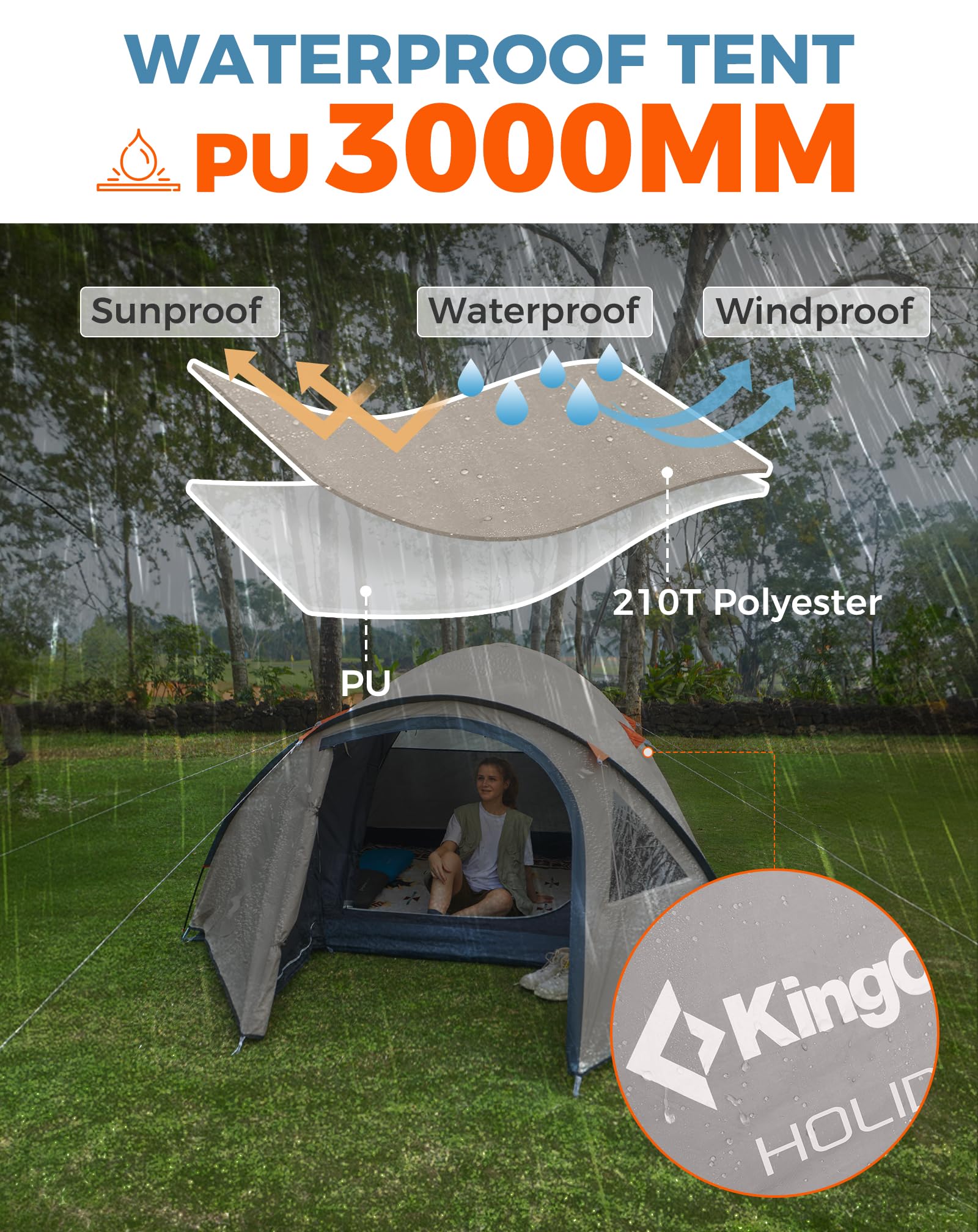 KingCamp HOLIDAY IV Camping Tent