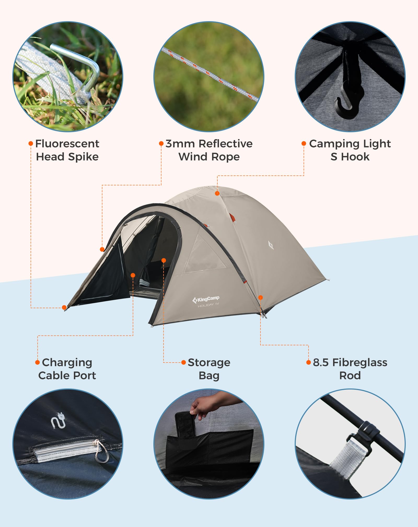 KingCamp HOLIDAY IV Camping Tent