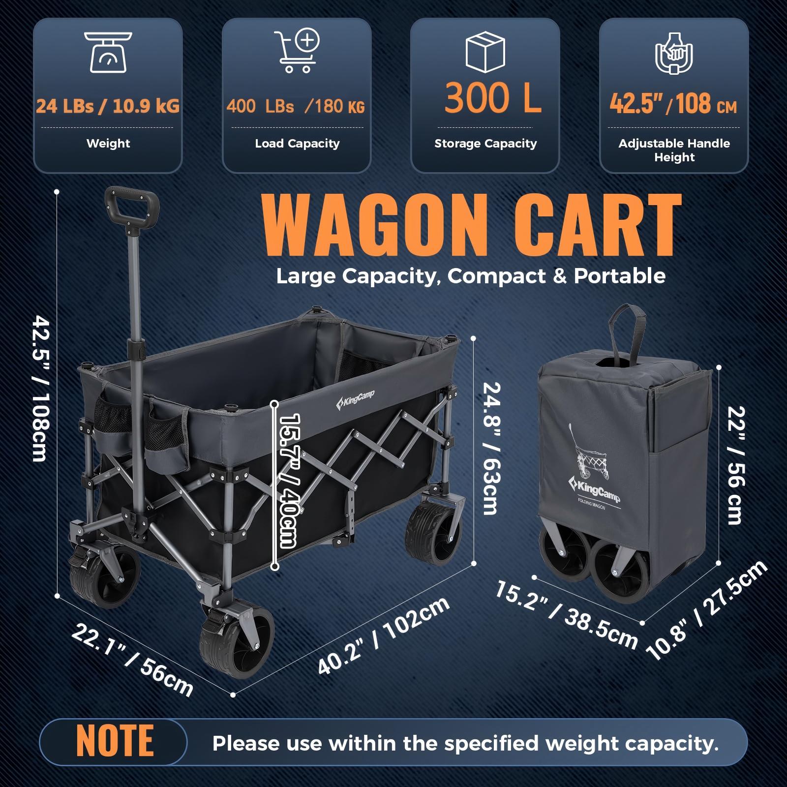 TrailMate L7 Heavy Duty Folding Wagon