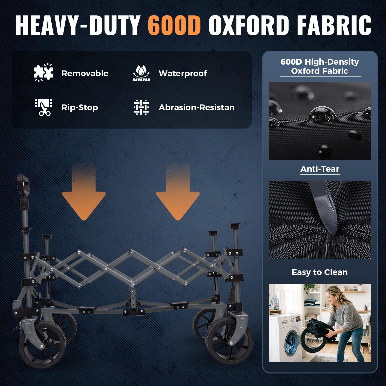 TrailMate L7 Heavy Duty Folding Wagon
