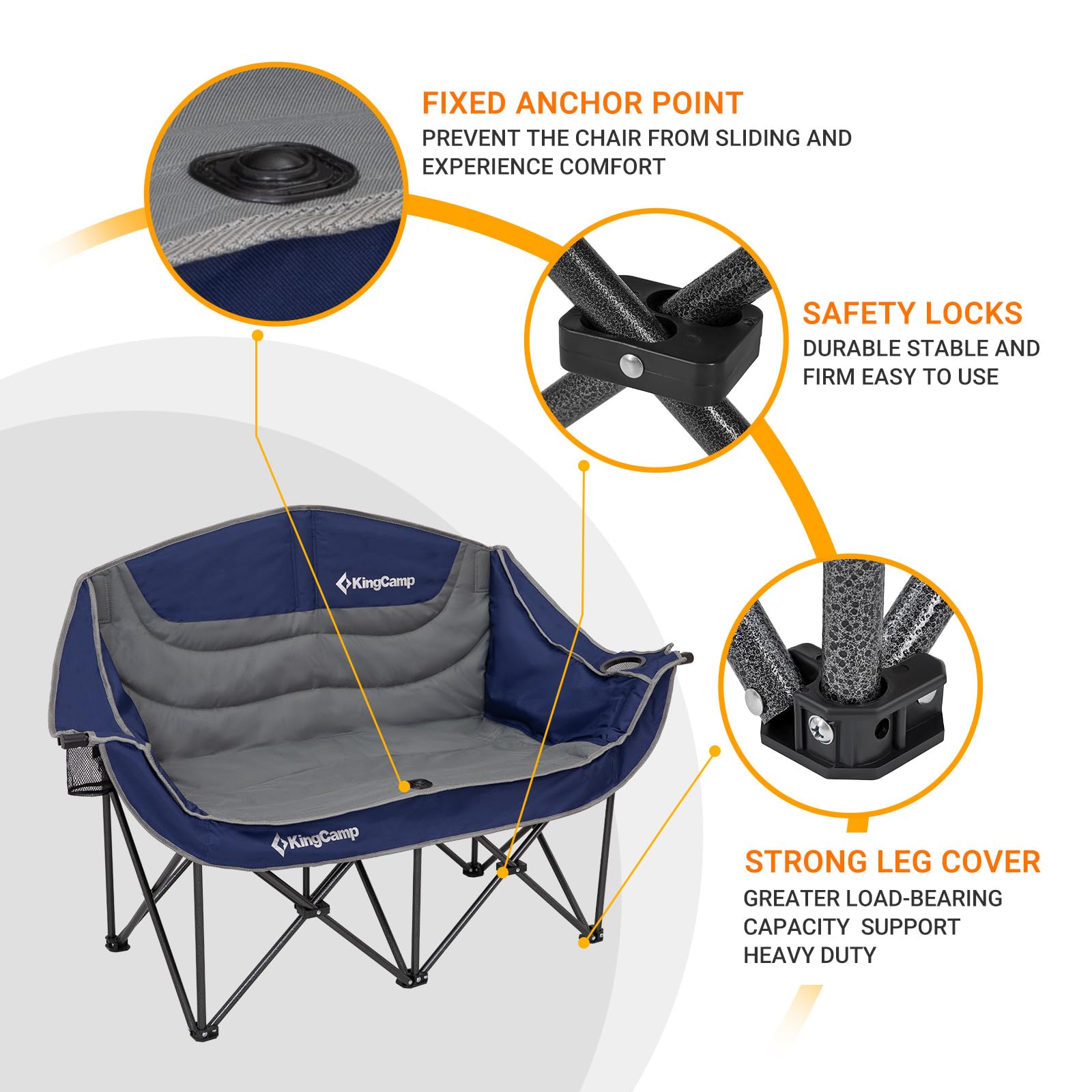 Two person camping chair online