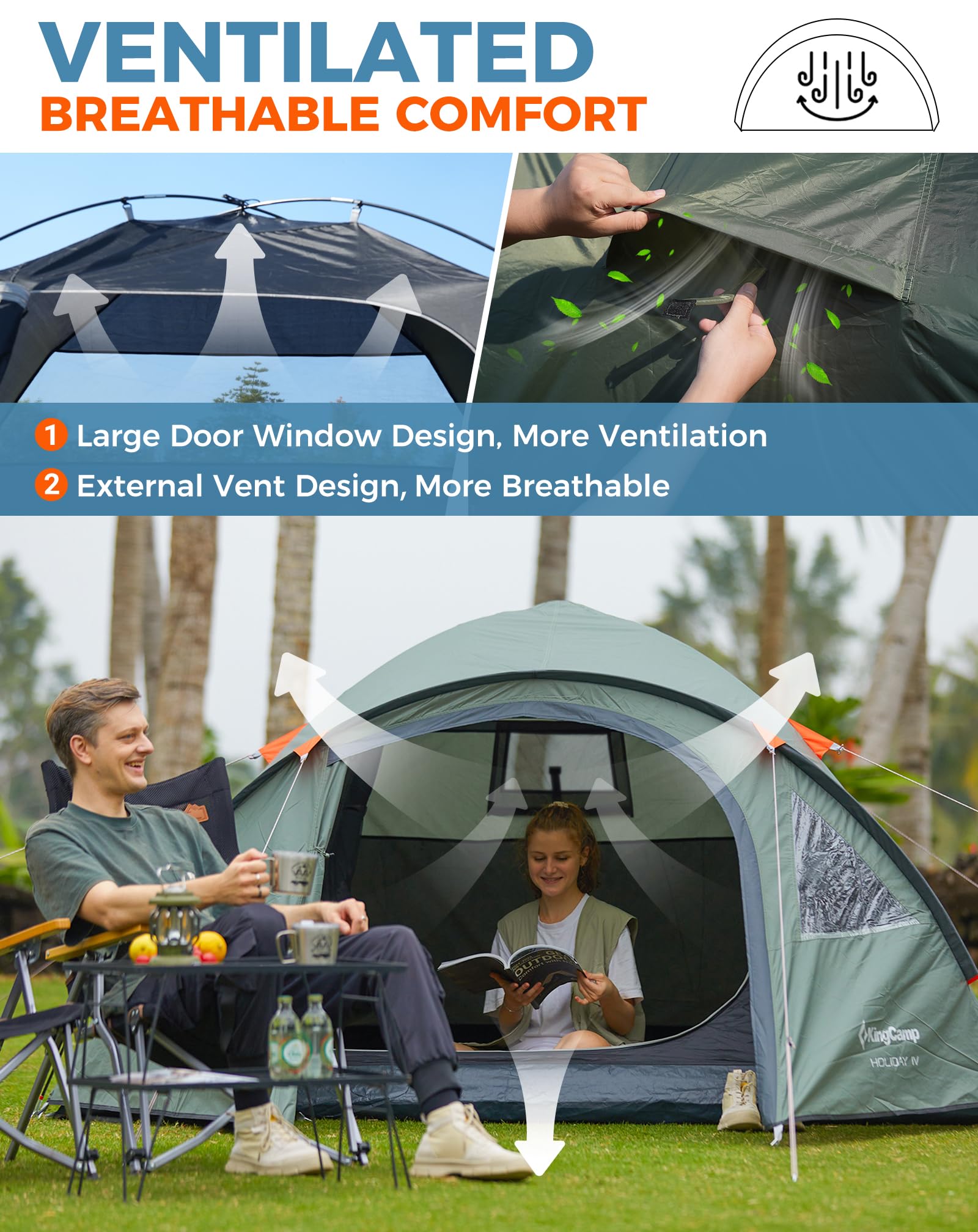 KingCamp HOLIDAY IV Camping Tent