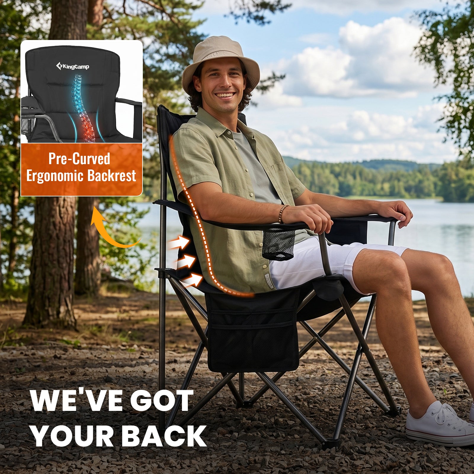 Oversized Outdoor Camping Folding Chair