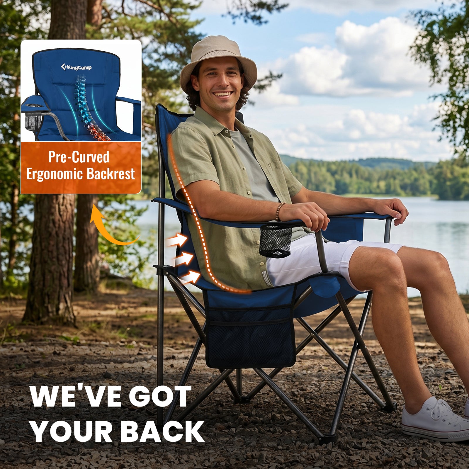 Oversized Outdoor Camping Folding Chair