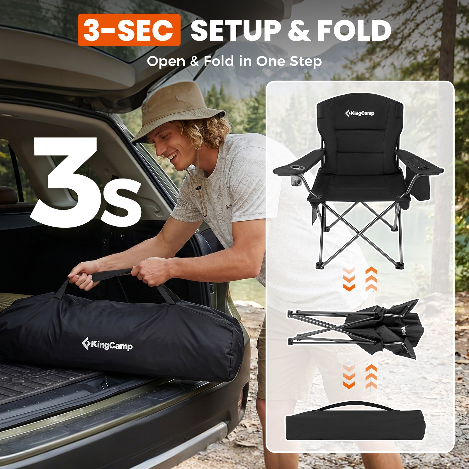 Oversized Outdoor Camping Folding Chair