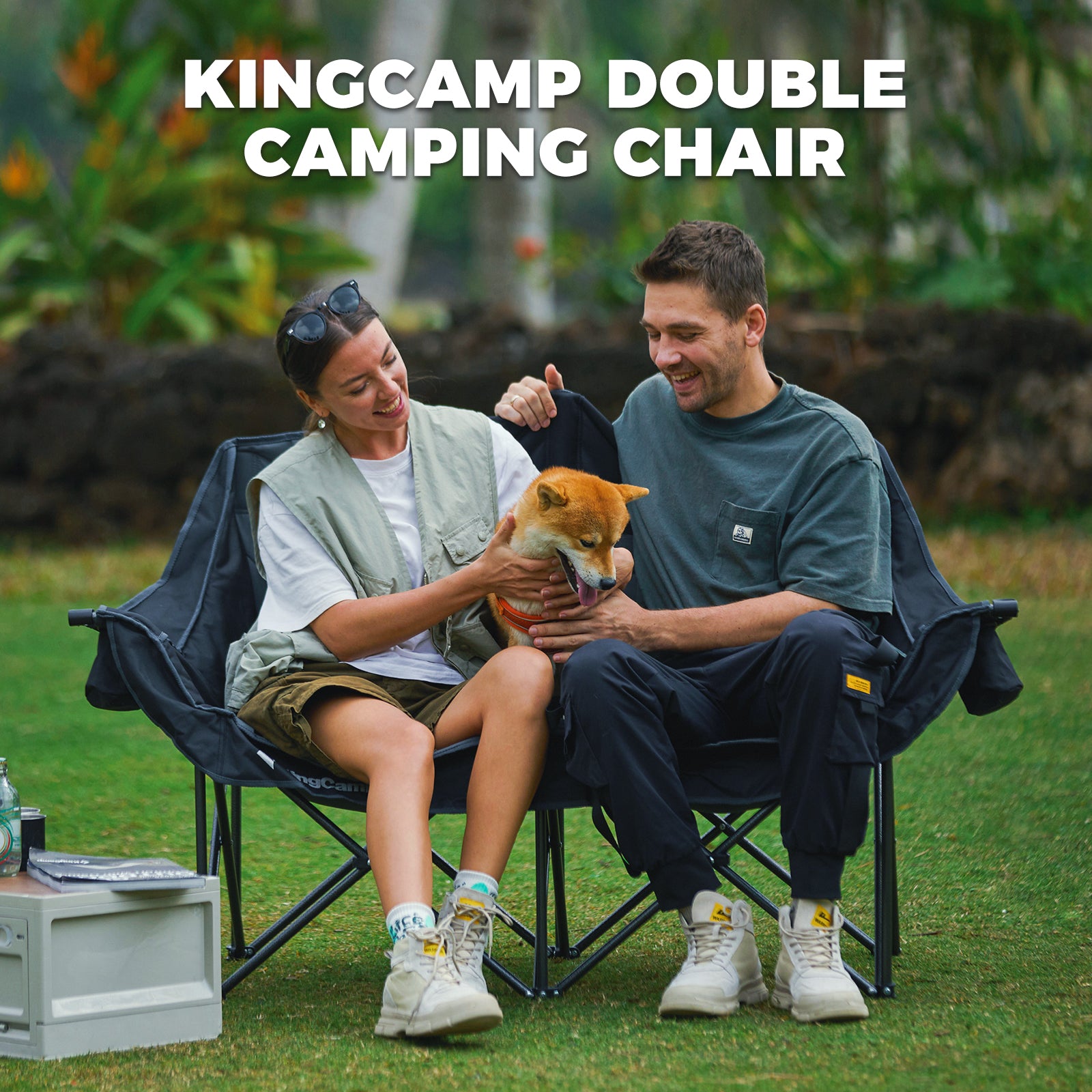KingCamp Übergroßes Doppel-Camping-Sofa