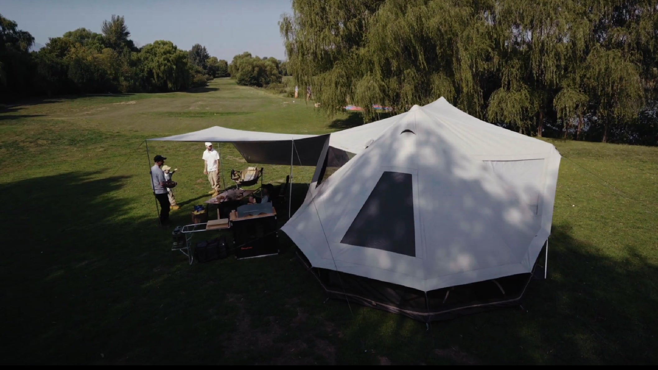 tent luifel KingCamp Khan Palace 4-season Luxury Glamping Hot Tent