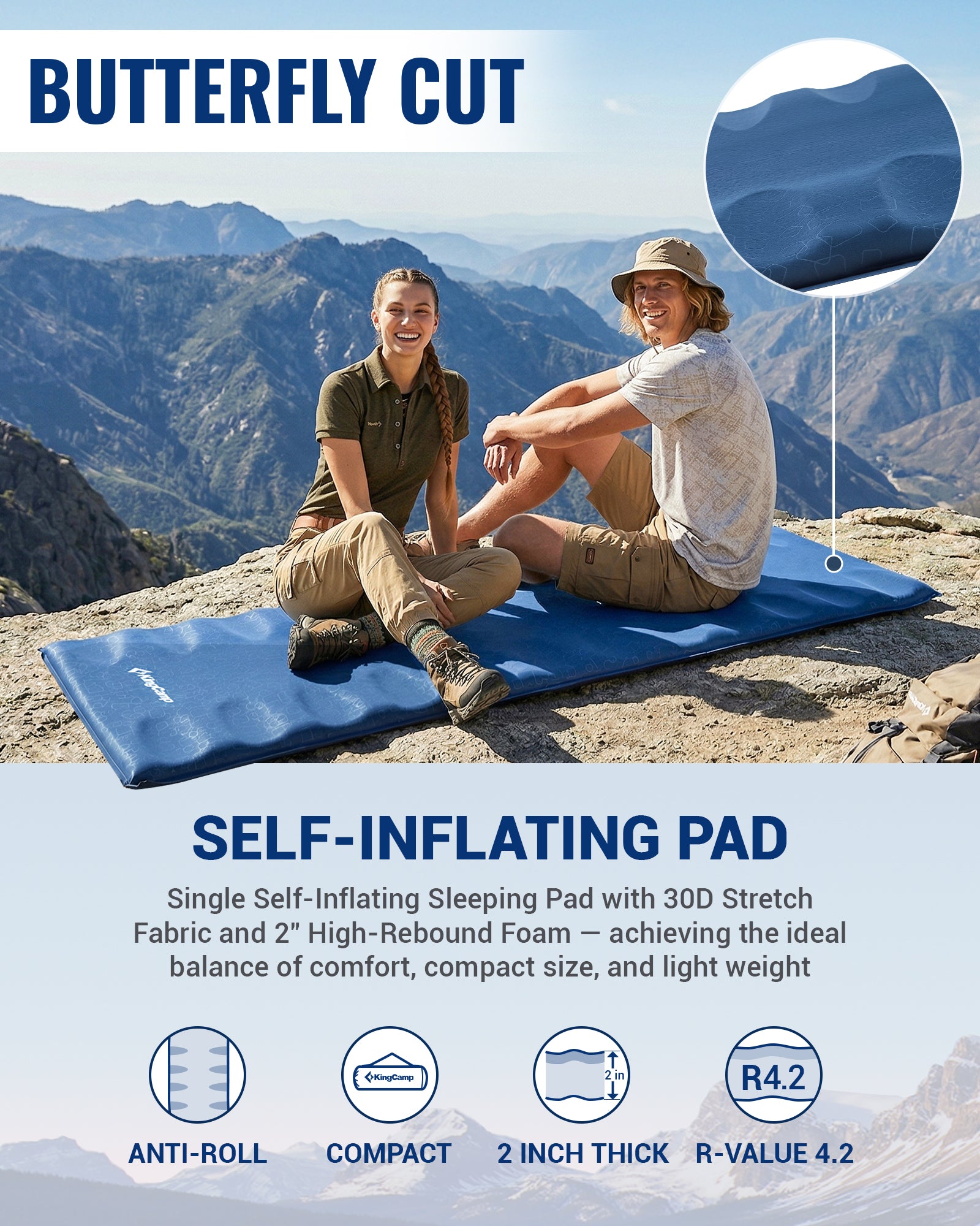 PARADOX 5 Self-Inflating Sleeping Pad R Value 4.2