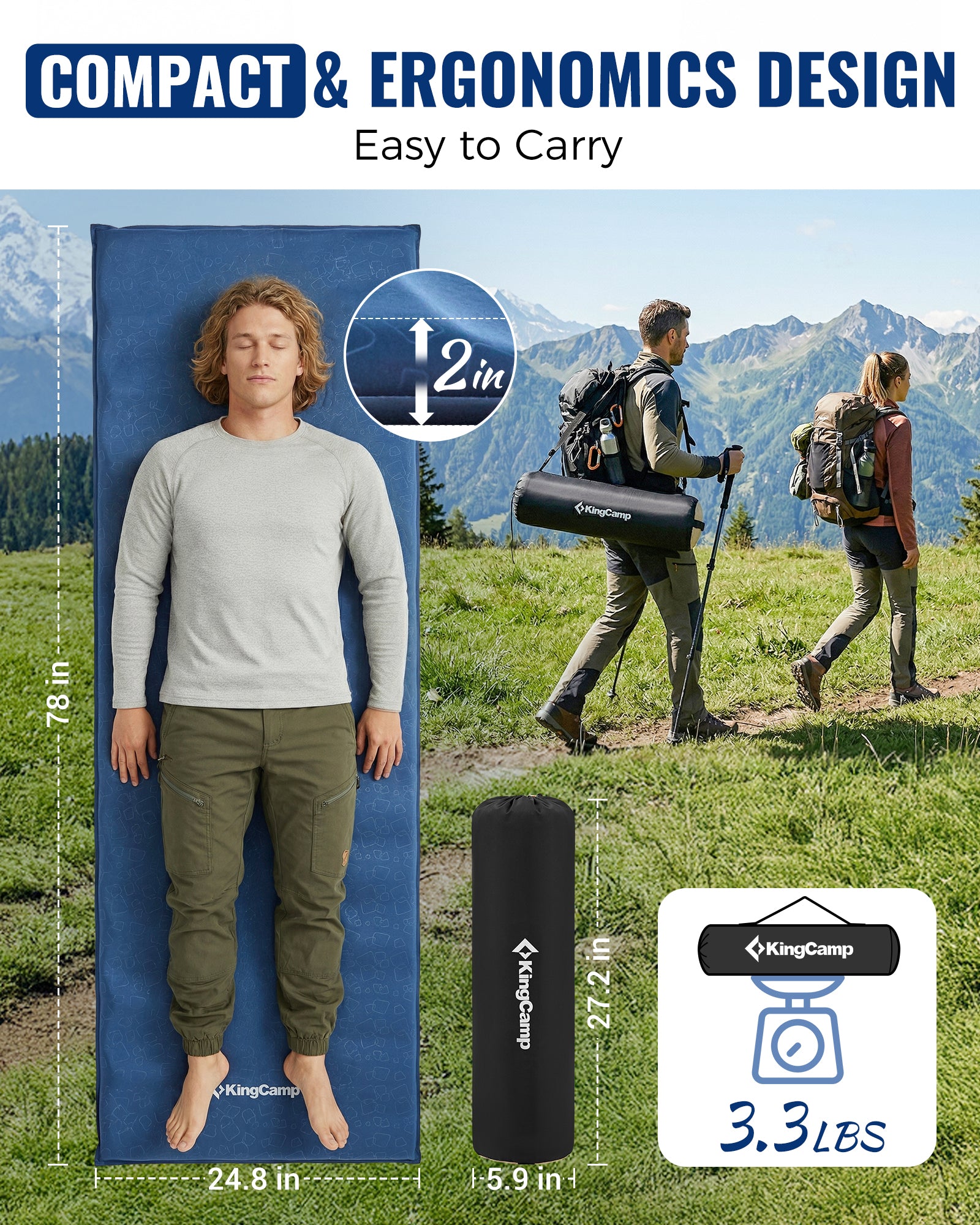 PARADOX 5 Self-Inflating Sleeping Pad R Value 4.2