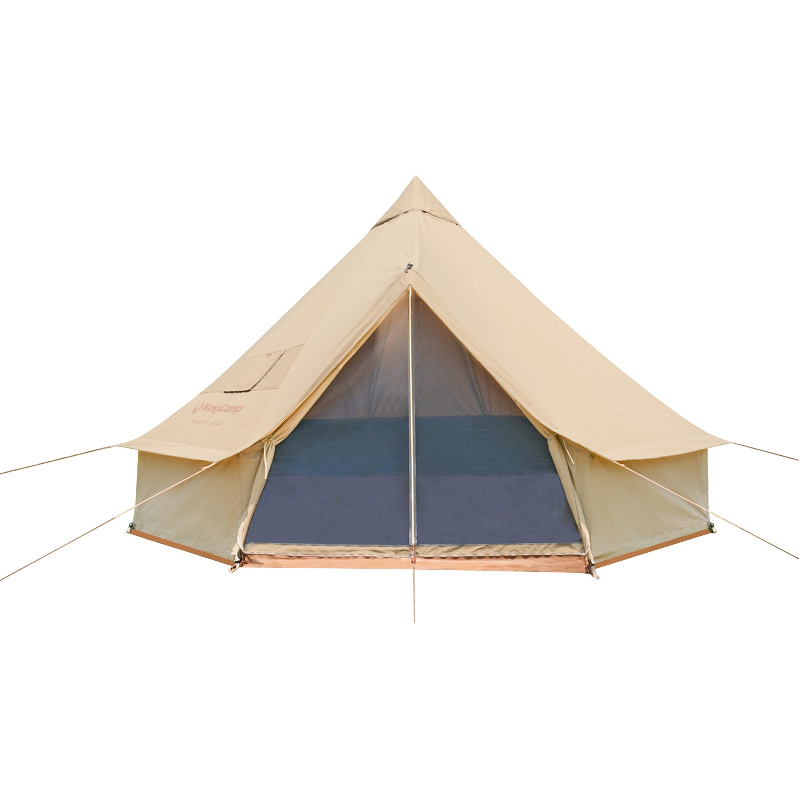 KingCamp KHAN 340GSM TC Canvas 4-Season Bell Tent Khaki / 8-10 Person