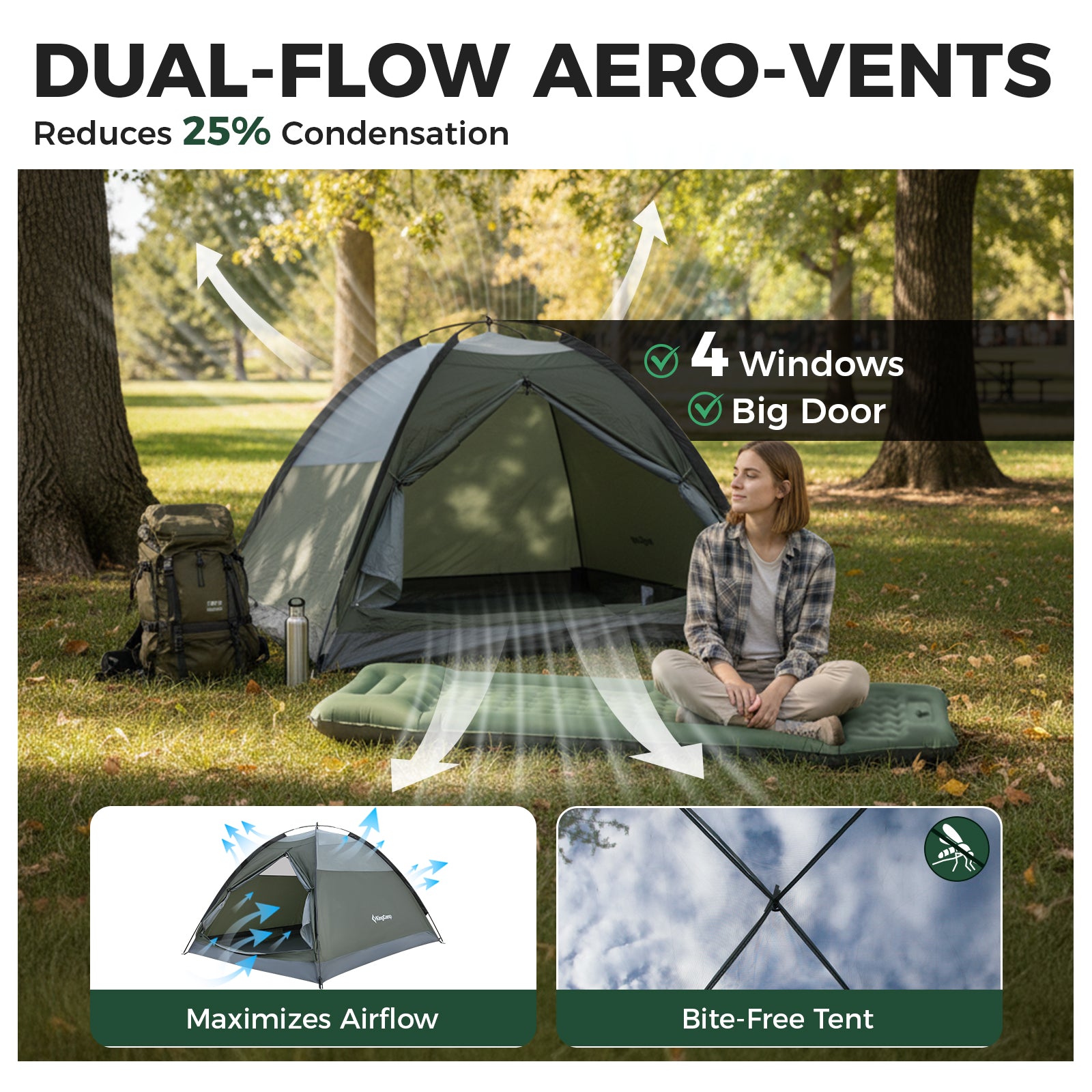 HOLIDAY PRO II 2-Person Camping Tent