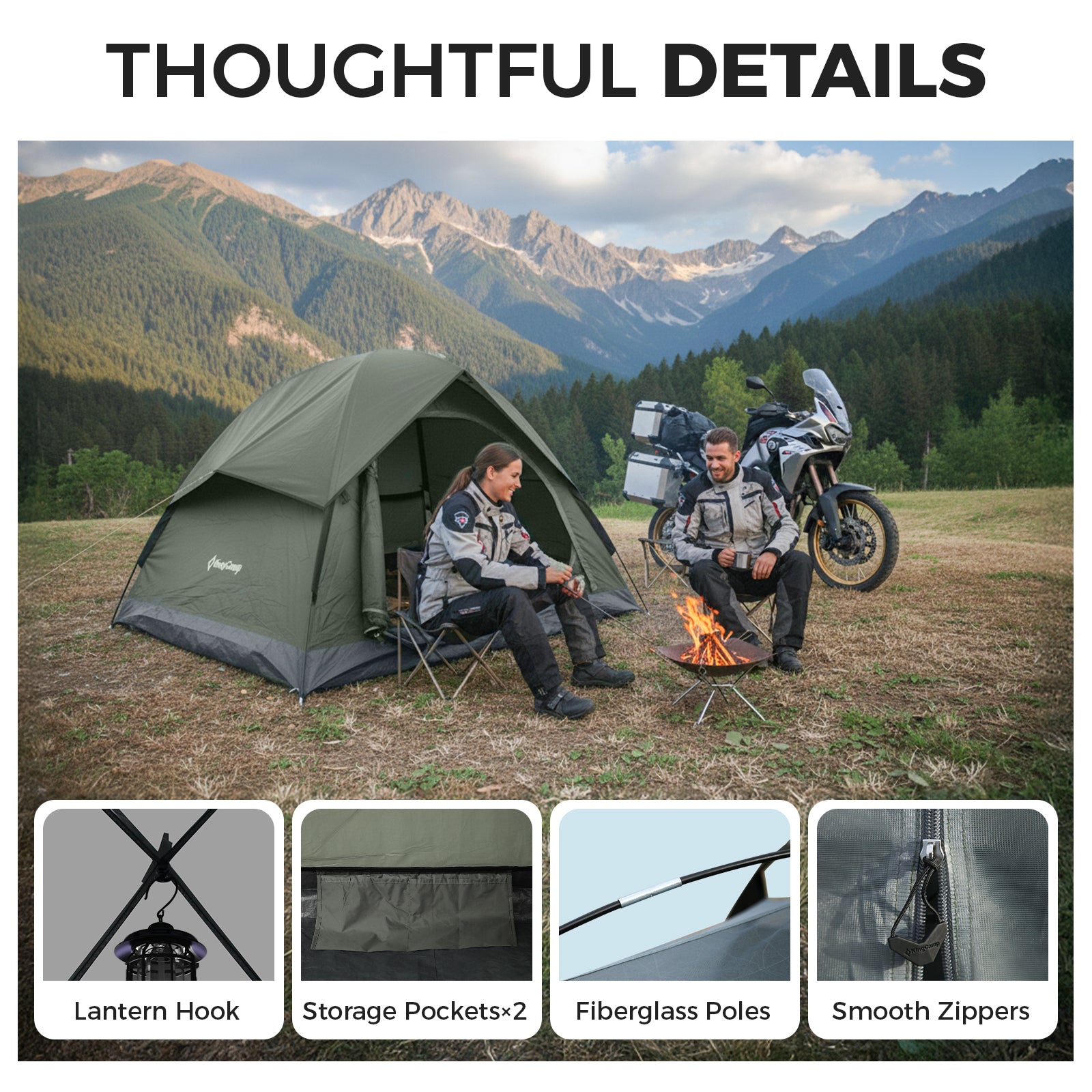 HOLIDAY PRO II 2-Person Camping Tent