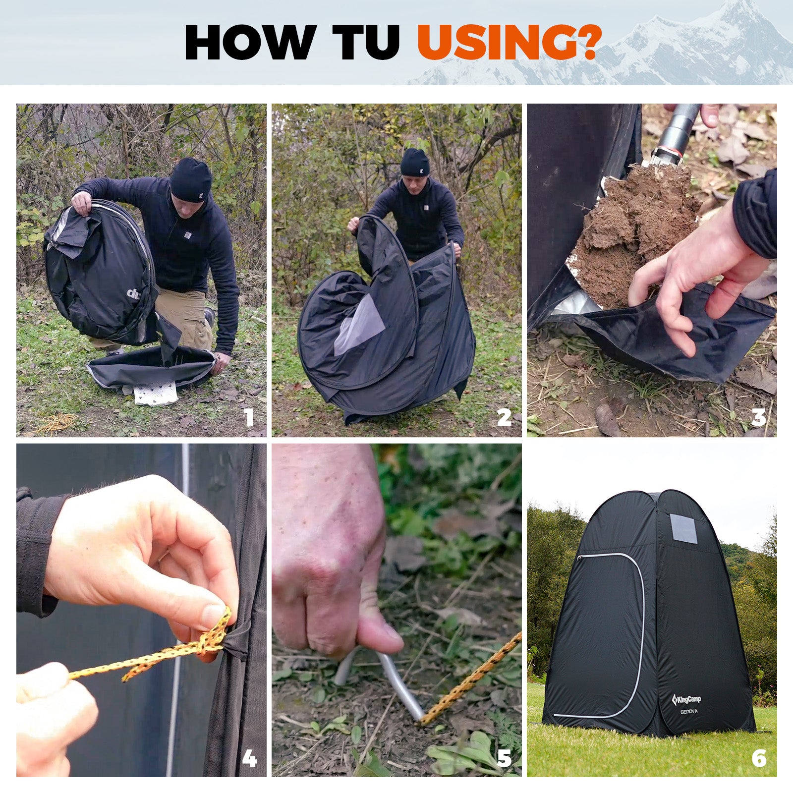 MARASUSA POP Instant Privacy Tent