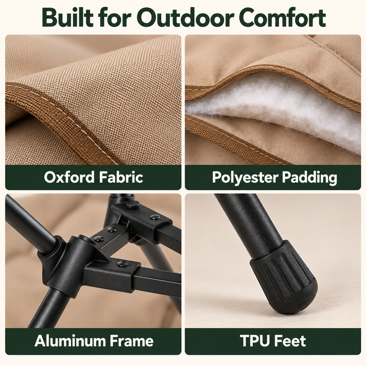 BALSA C20 Padded High Back Camping Chair