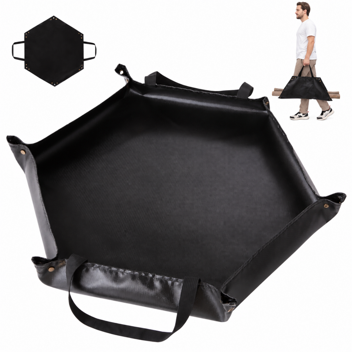 Hexagonal Fireproof Fire Pit Mat